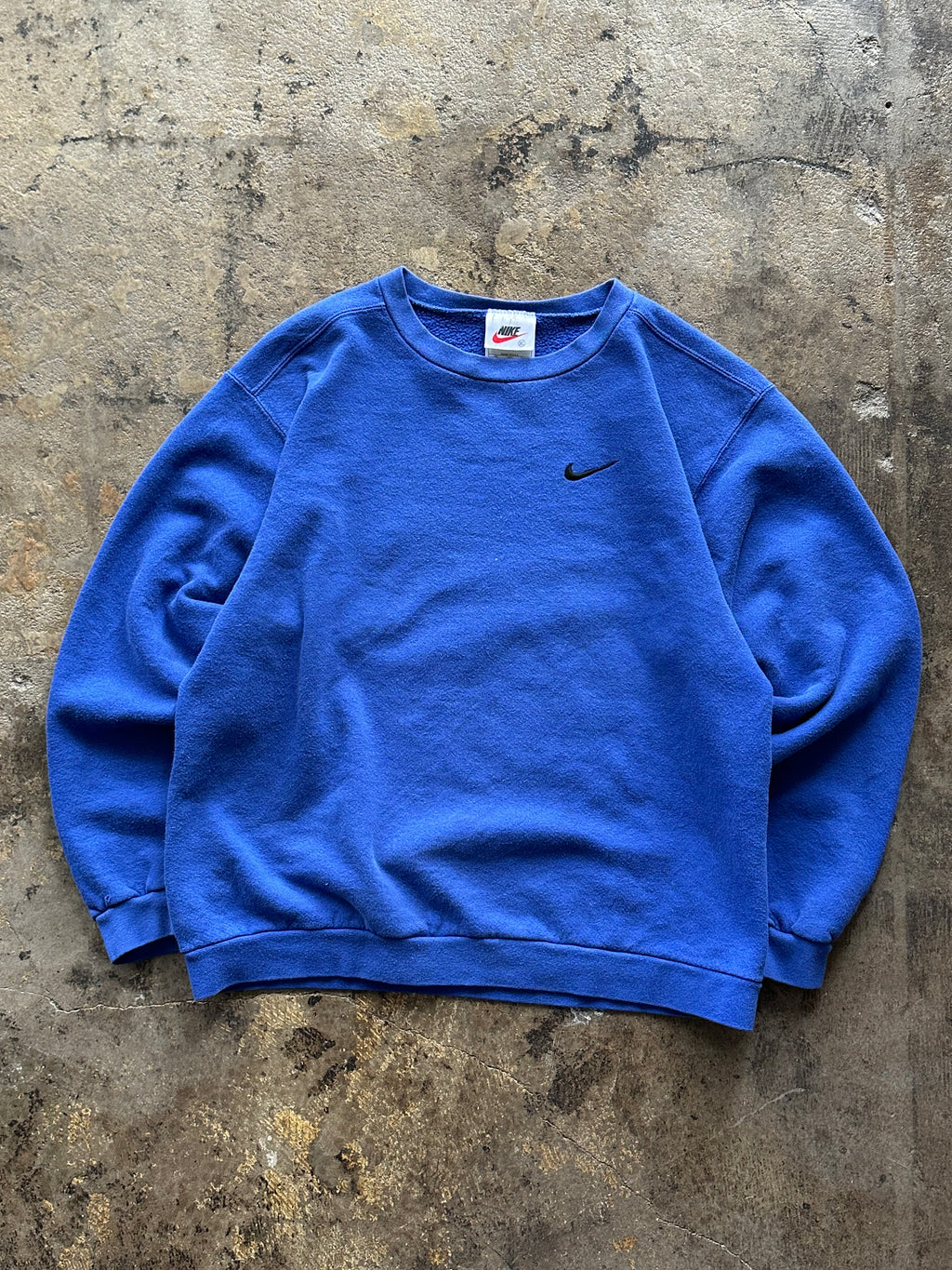S - Vintage Nike Mini Swoosh Crewneck Sweatshirt – Royal Blue