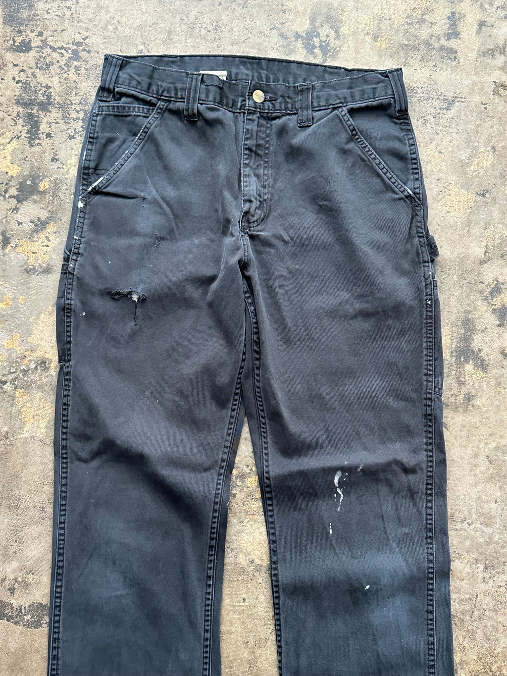 32x34 - Carhartt Black Carpenter Work Pants