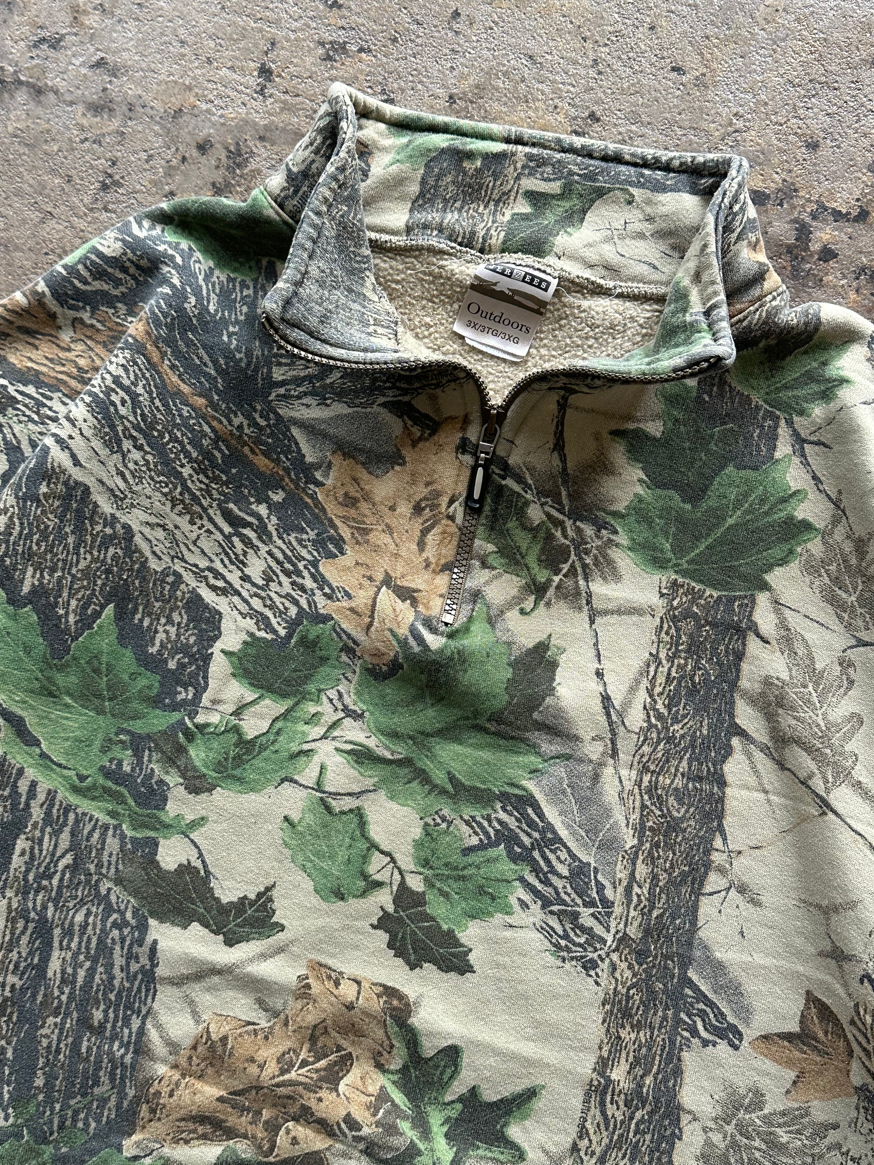 3XL - Jerzees Camo 1/4 Zip Fleece
