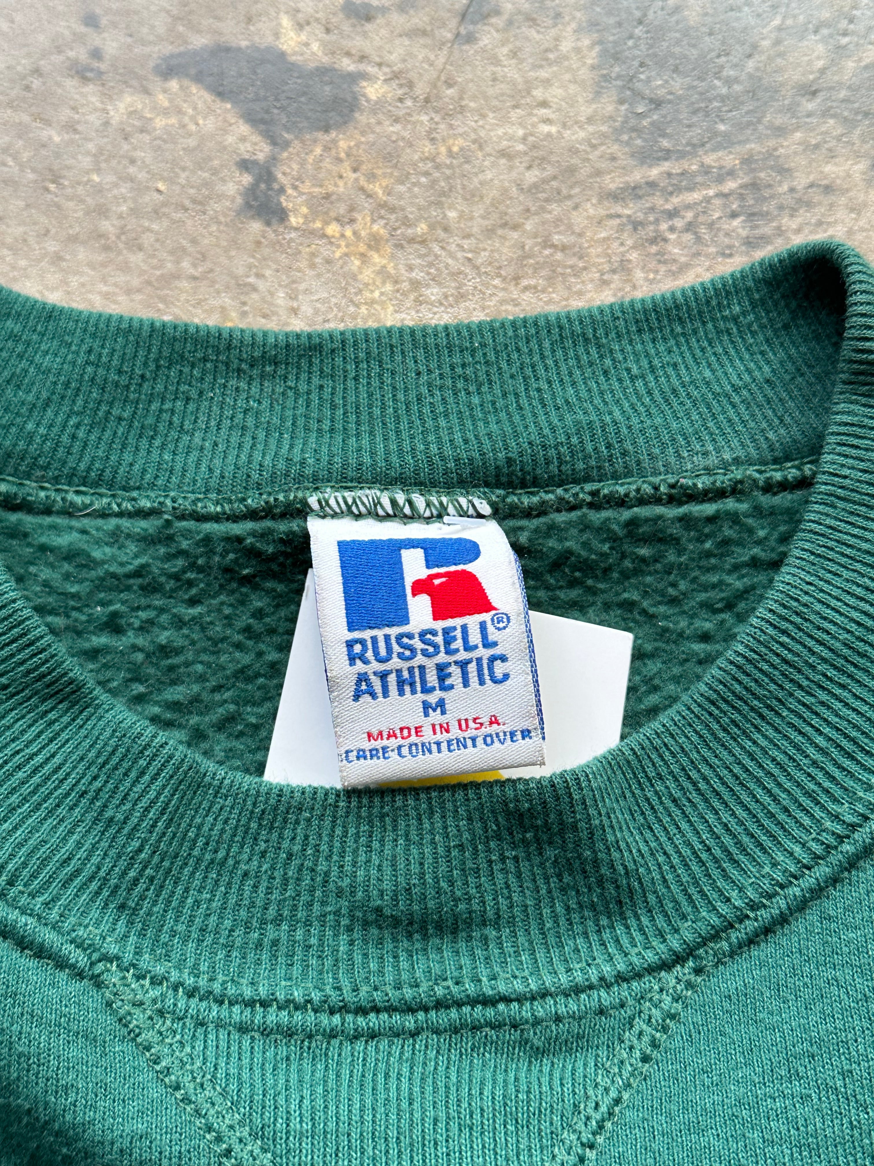 M - Vintage Russell Athletic Crewneck Sweatshirt – Forest Green Made in USA