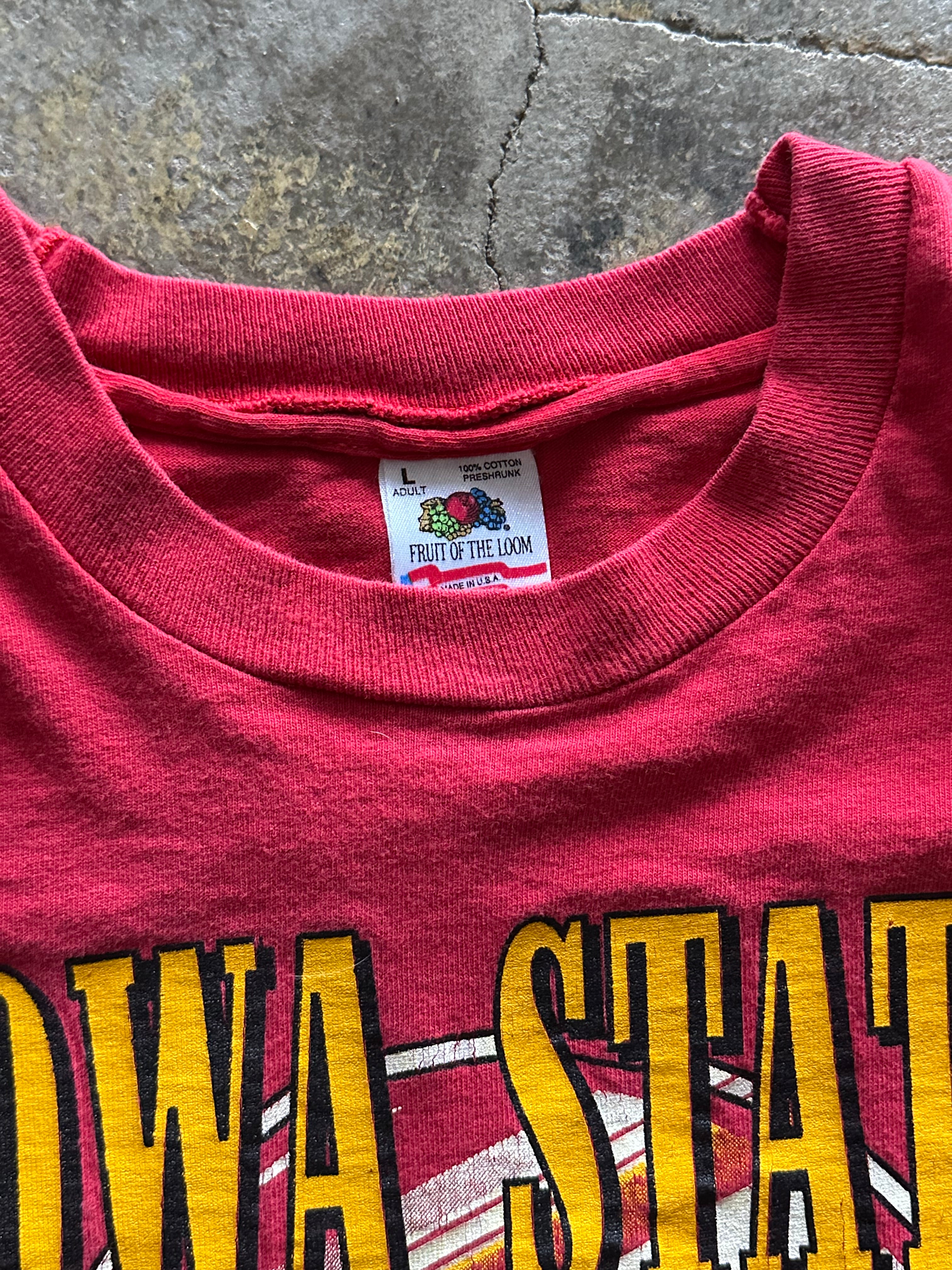 L - Vintage Iowa State Cyclones Basketball T-Shirt