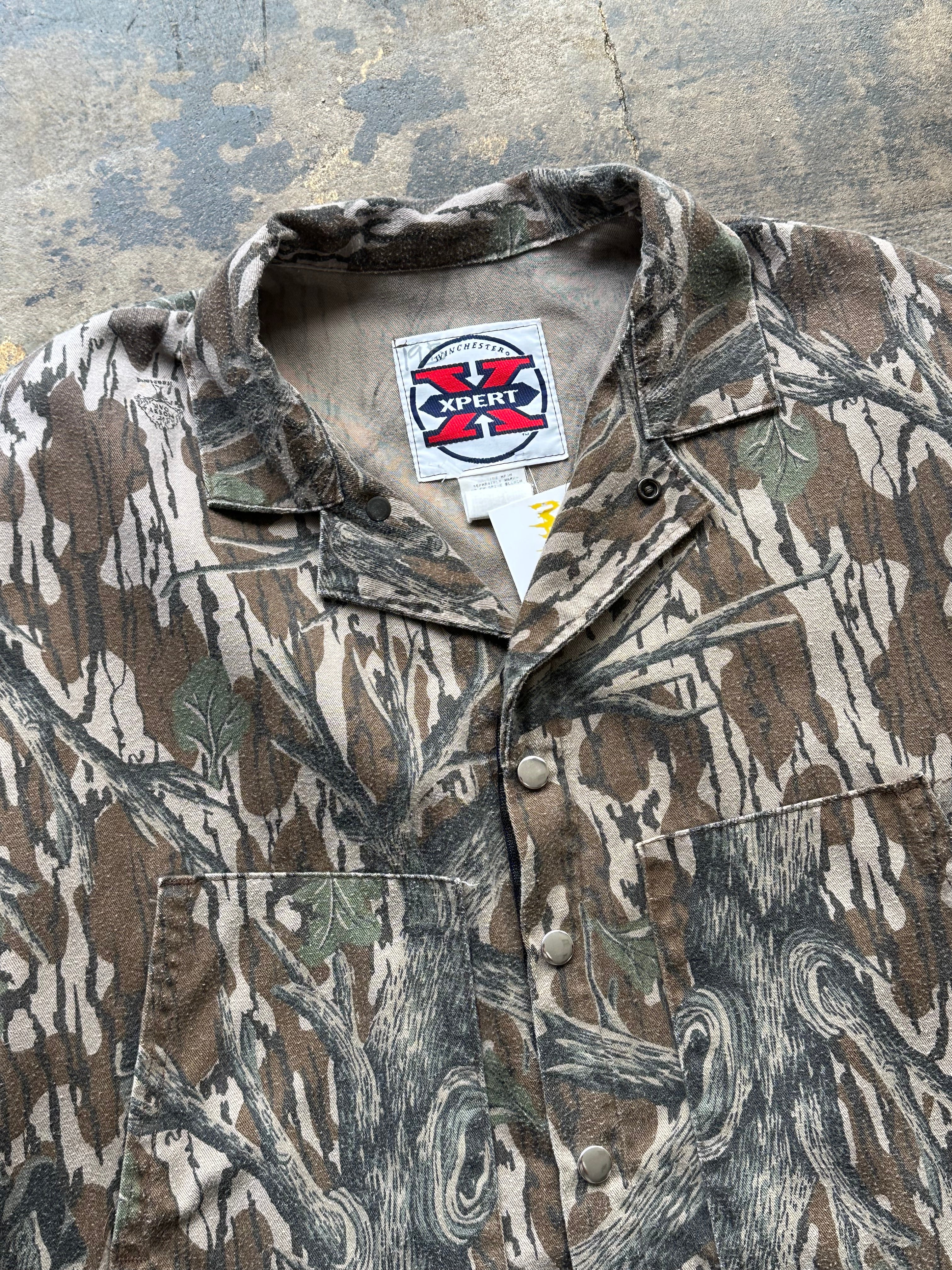 XL - Vintage Xpert Manchester Camo Jacket – Distressed Crop