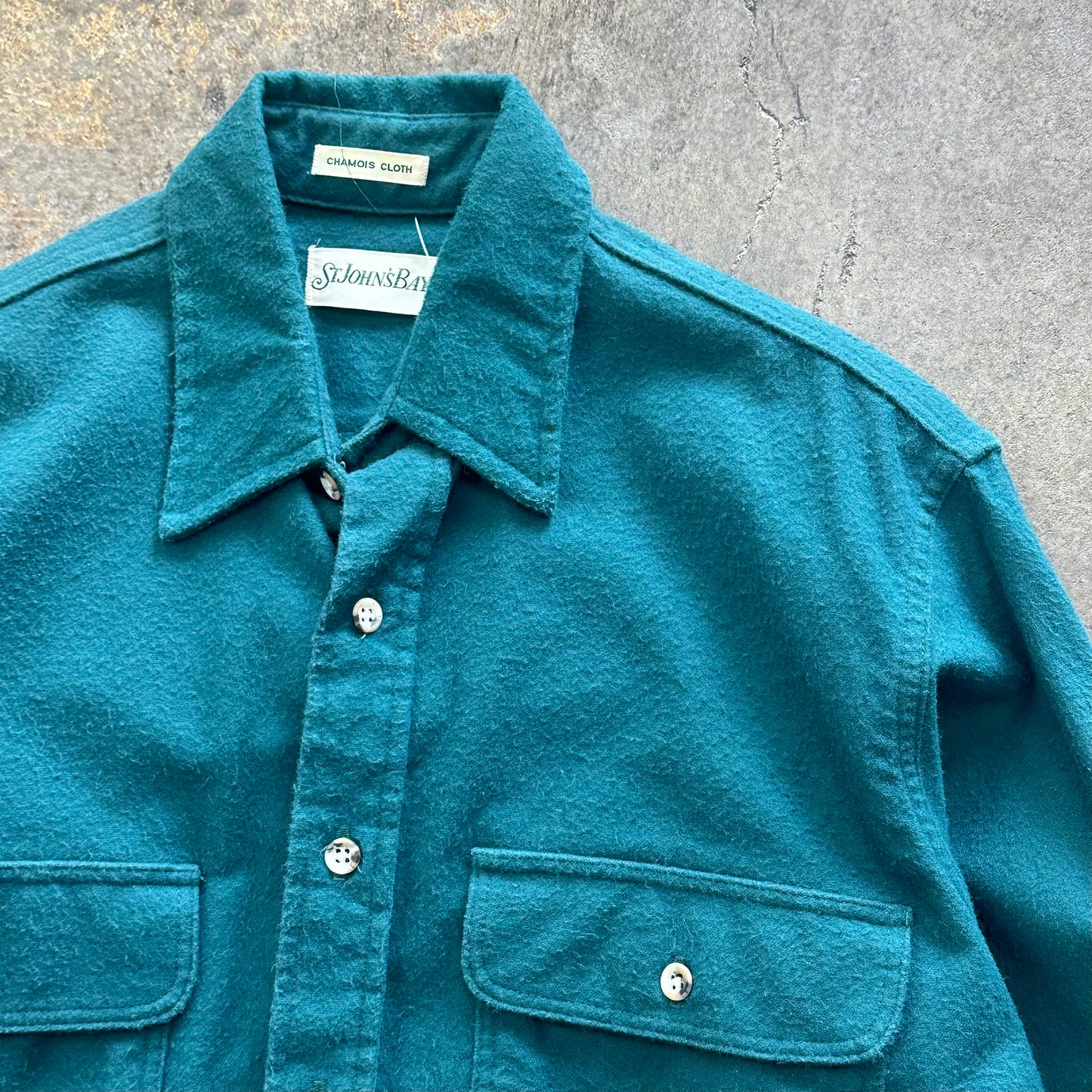 M - St. John’s Bay green button up