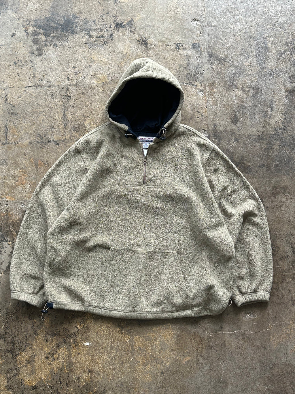 XXL - Vintage Sonoma Sport 1/4 Zip Fleece Hoodie