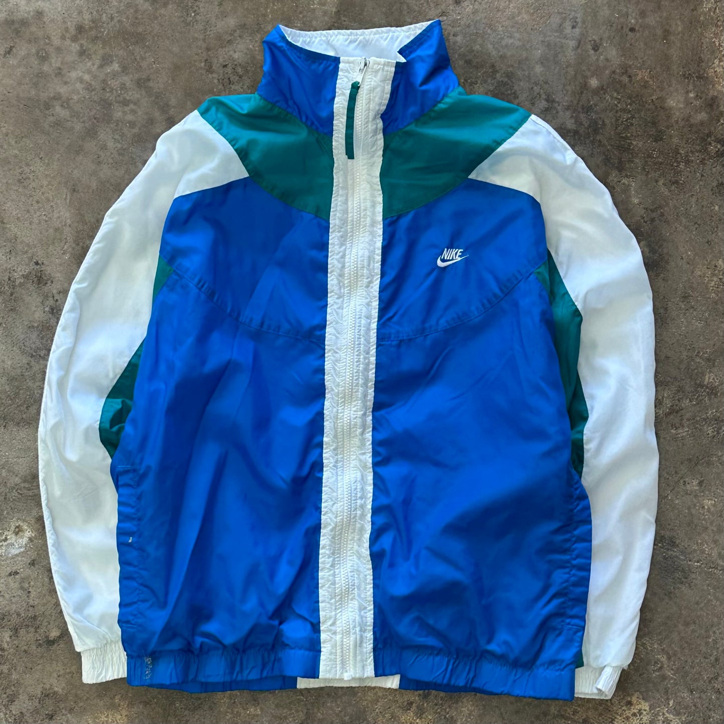 S - light Blue Nike lined windbreaker Zip up