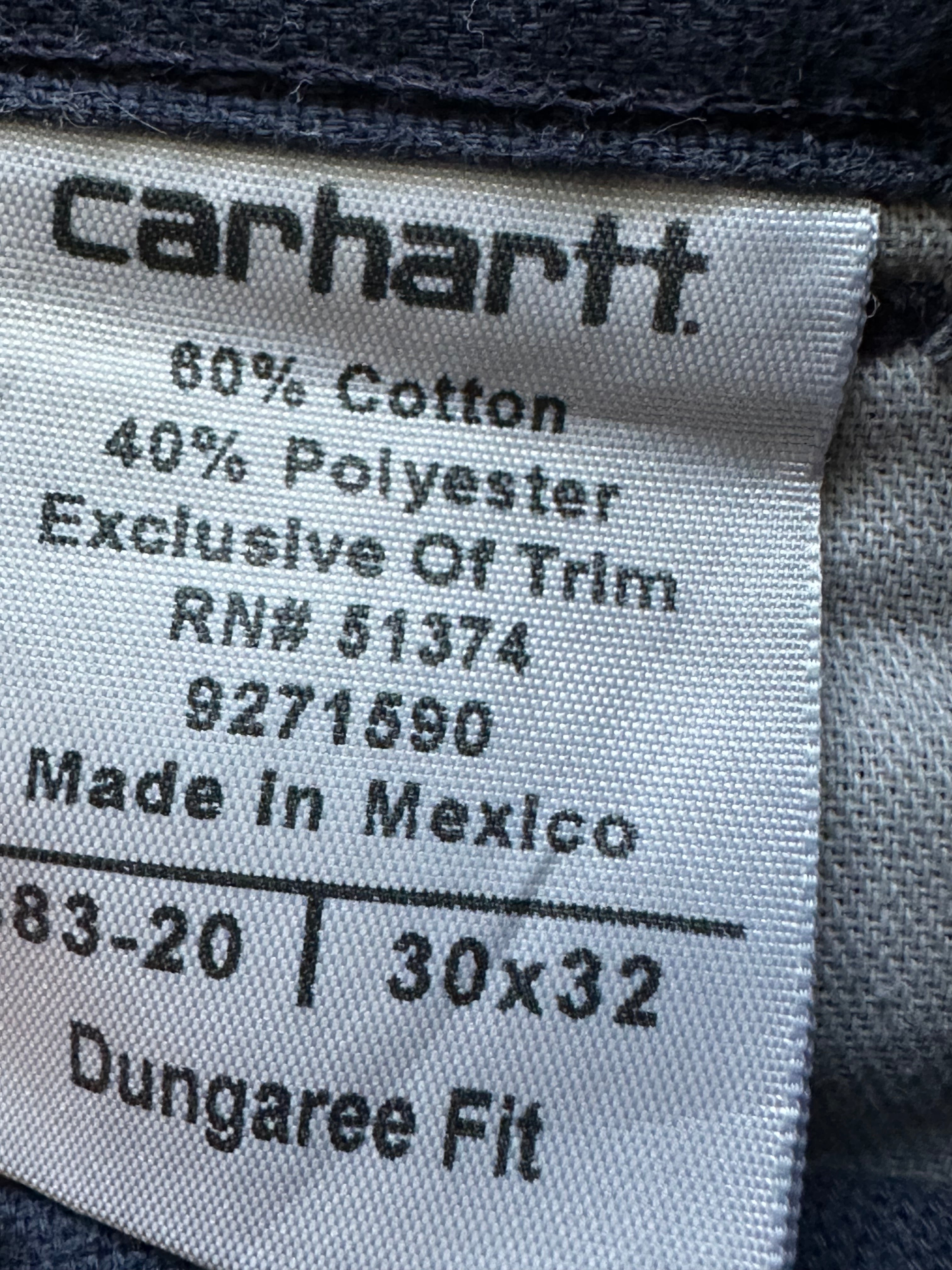 30x32- Carhartt Navy Workwear Pants