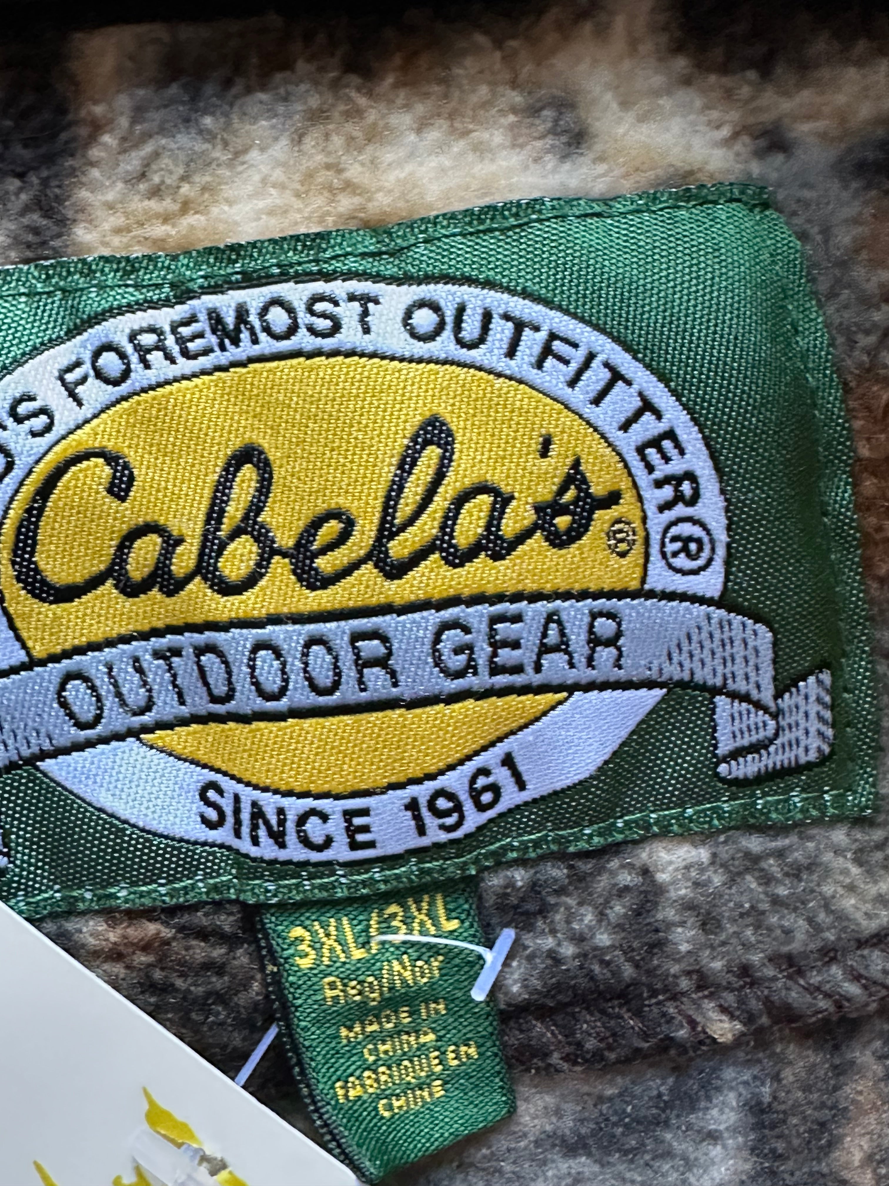 3XL - Vintage Cabela’s Camo Fleece Vest