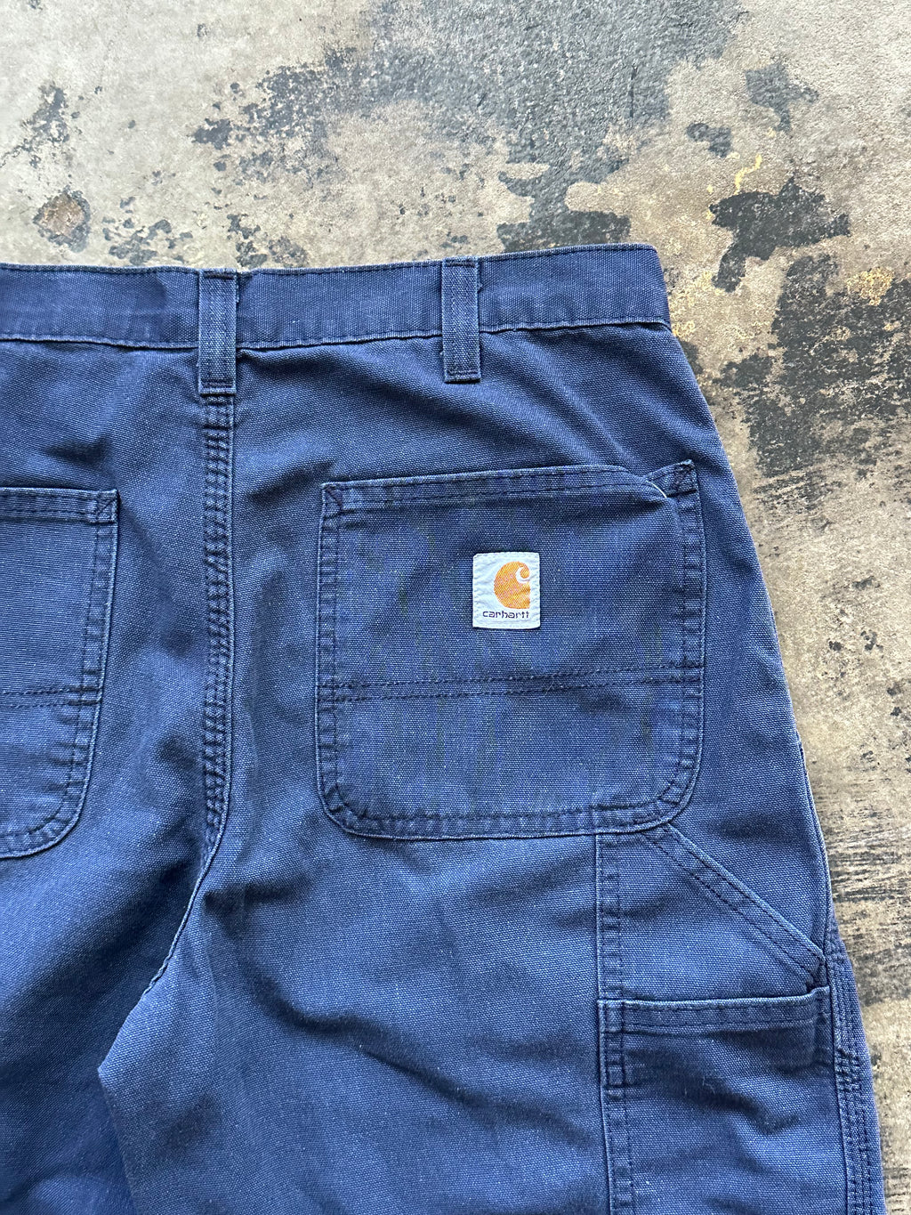 32x32 - Carhartt Navy Blue Dungaree Work Pants