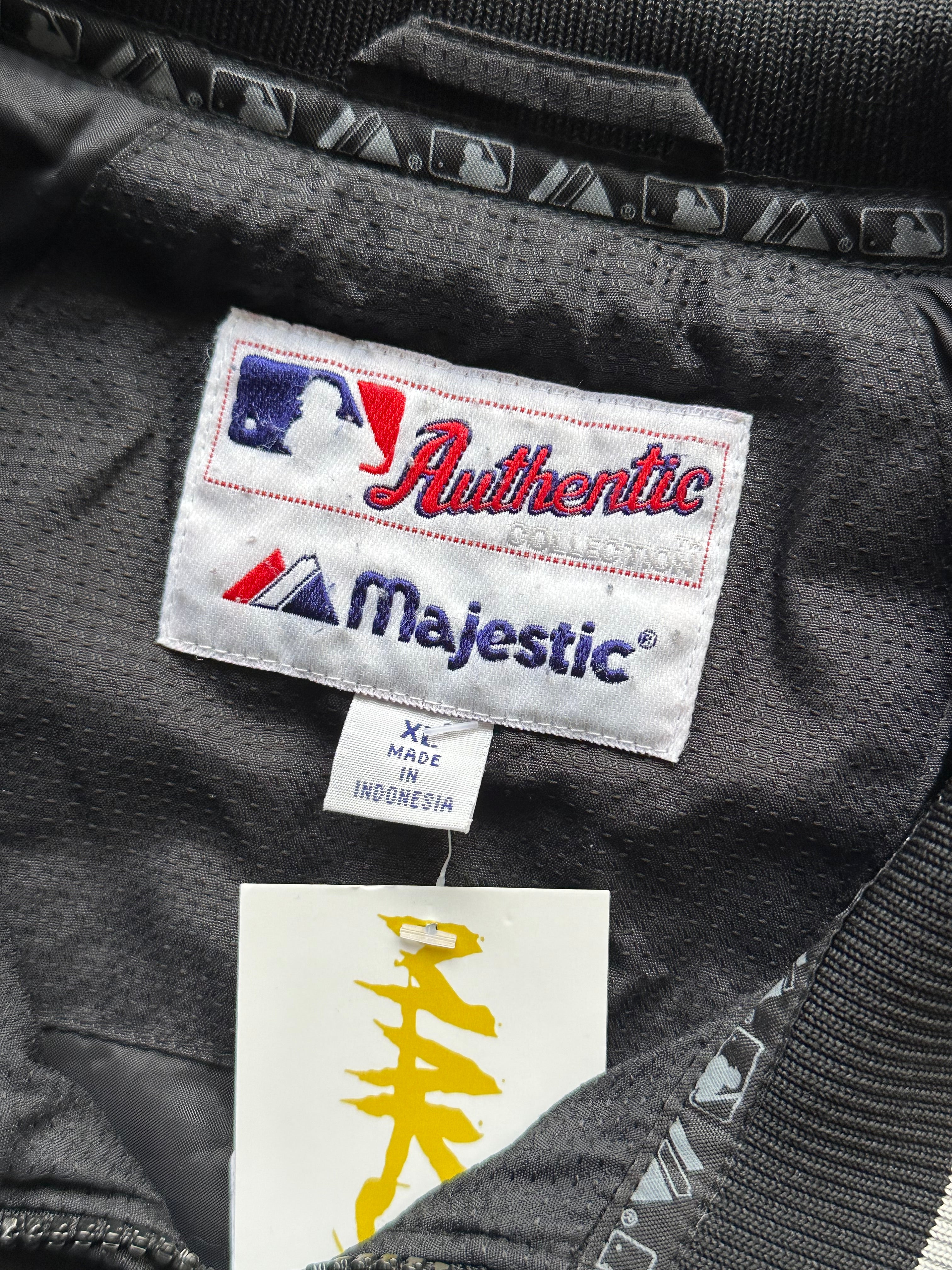 XL - Colorado Rockies Majestic Authentic Zip-Up Jacket