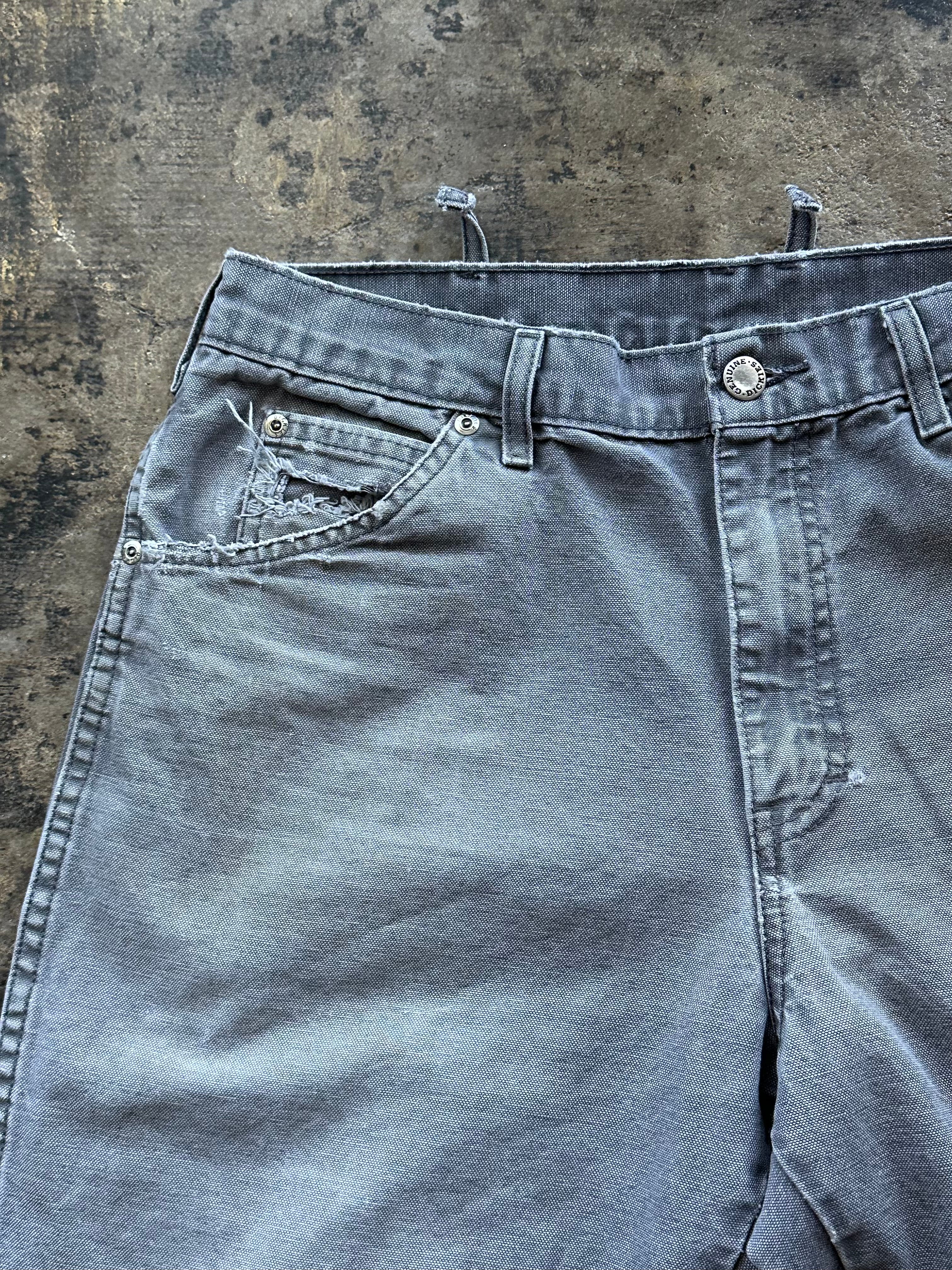 32x30 - Dickies Distressed Grey Work Pants