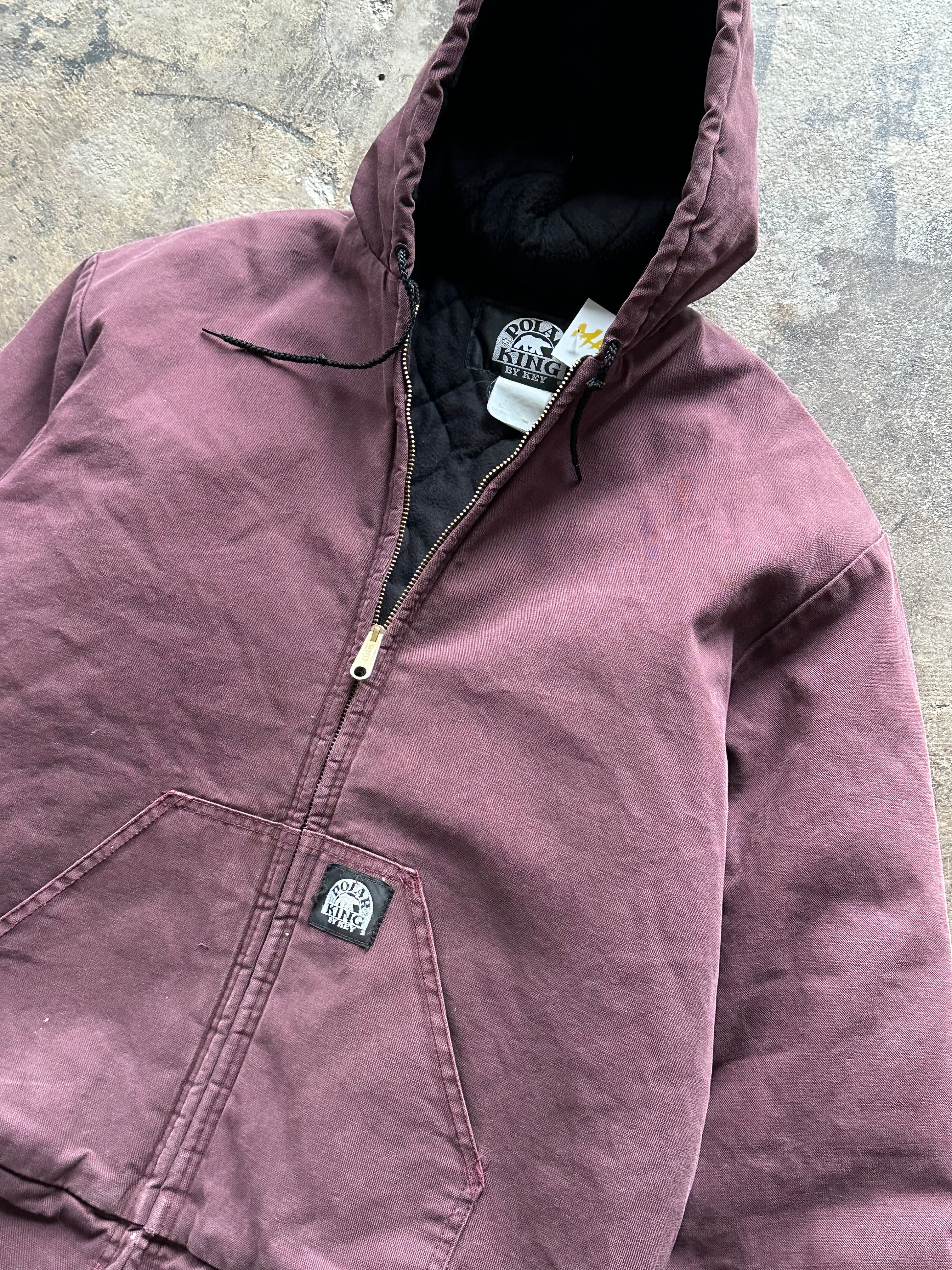 L - Polar King Duck Canvas Work Jacket – Burgundy