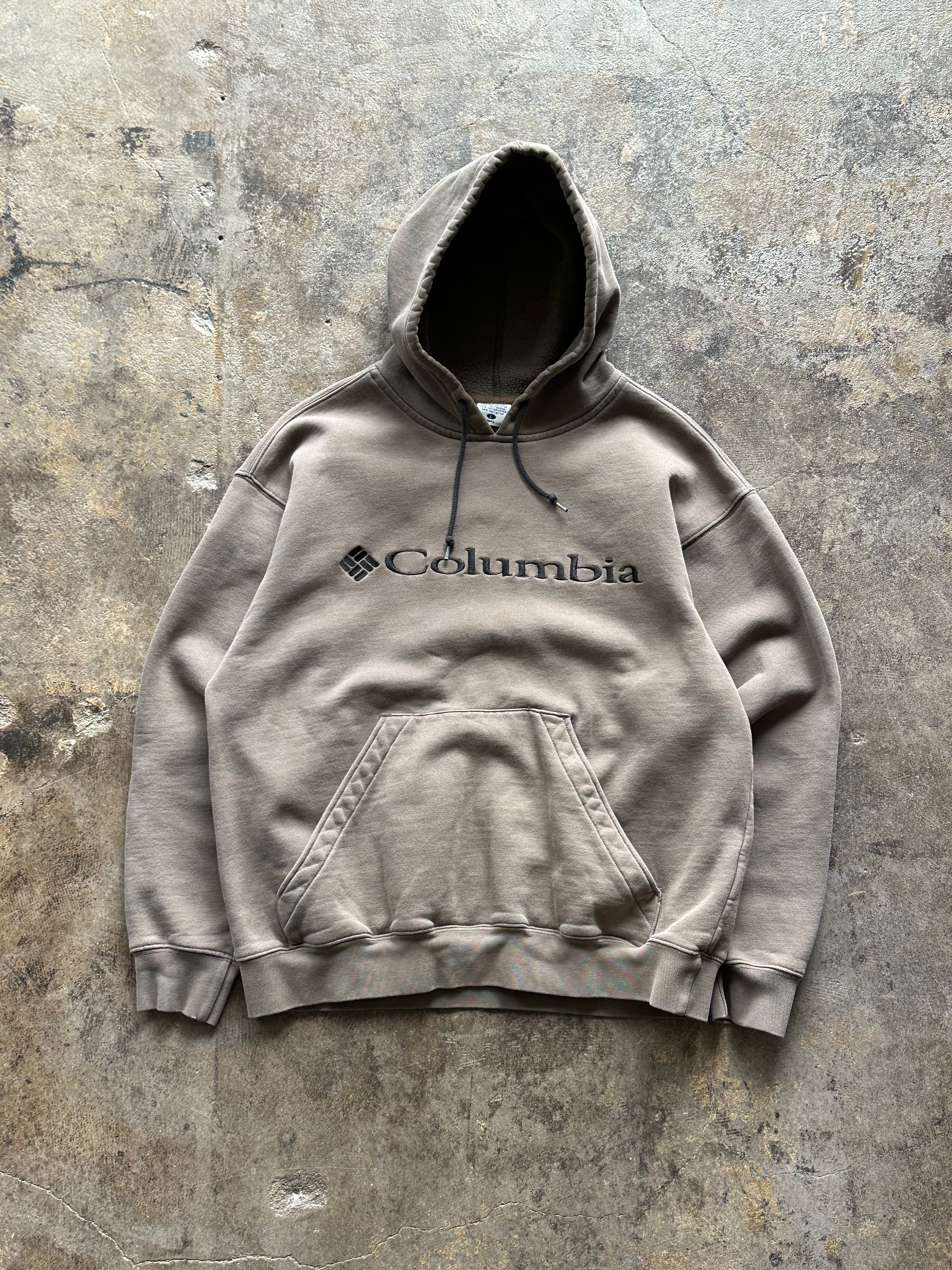 L - Columbia Embroidered Hoodie – Taupe