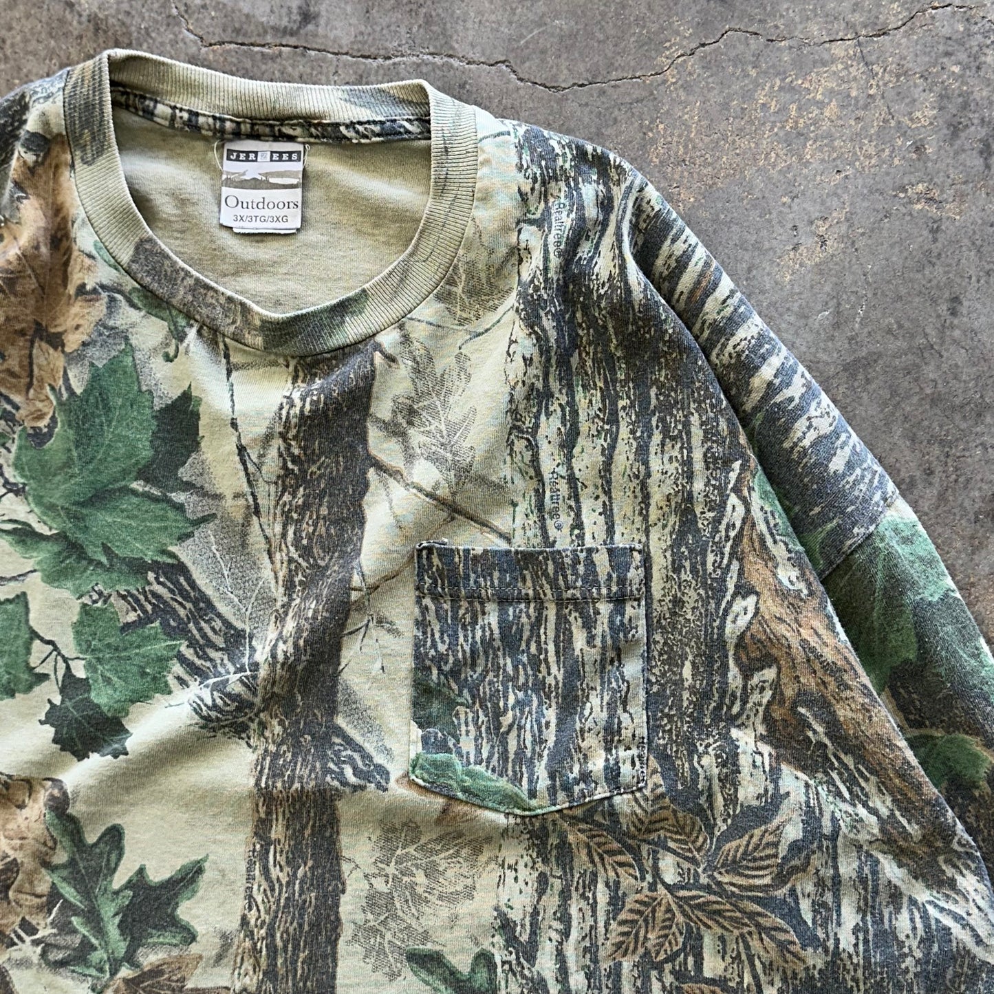 XXXL - Jerzees Camo Longsleeve