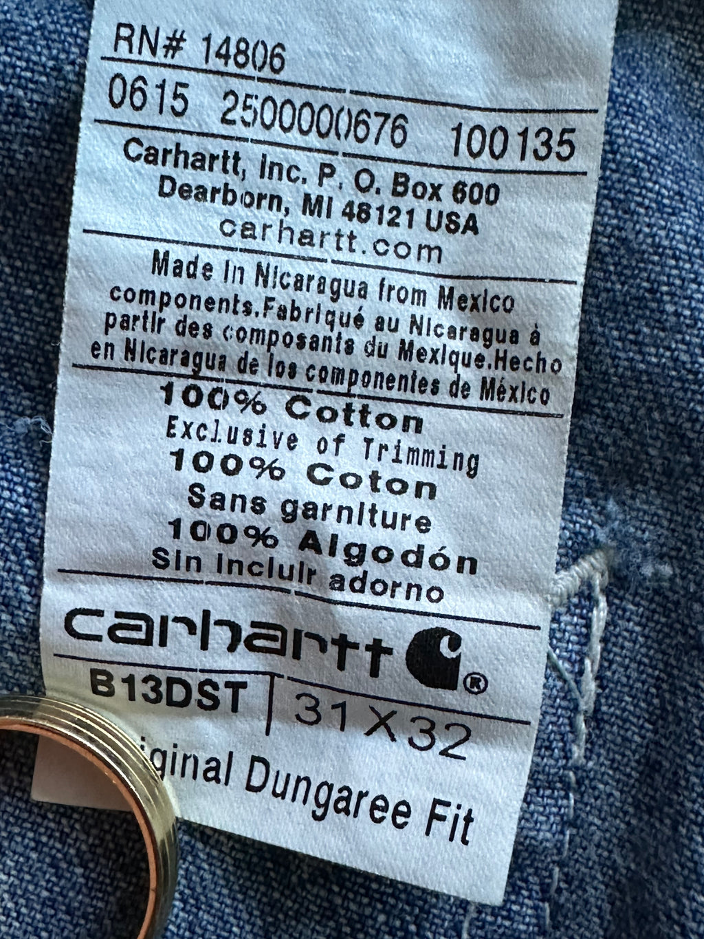 31x32 - Carhartt Denim Workwear Pants