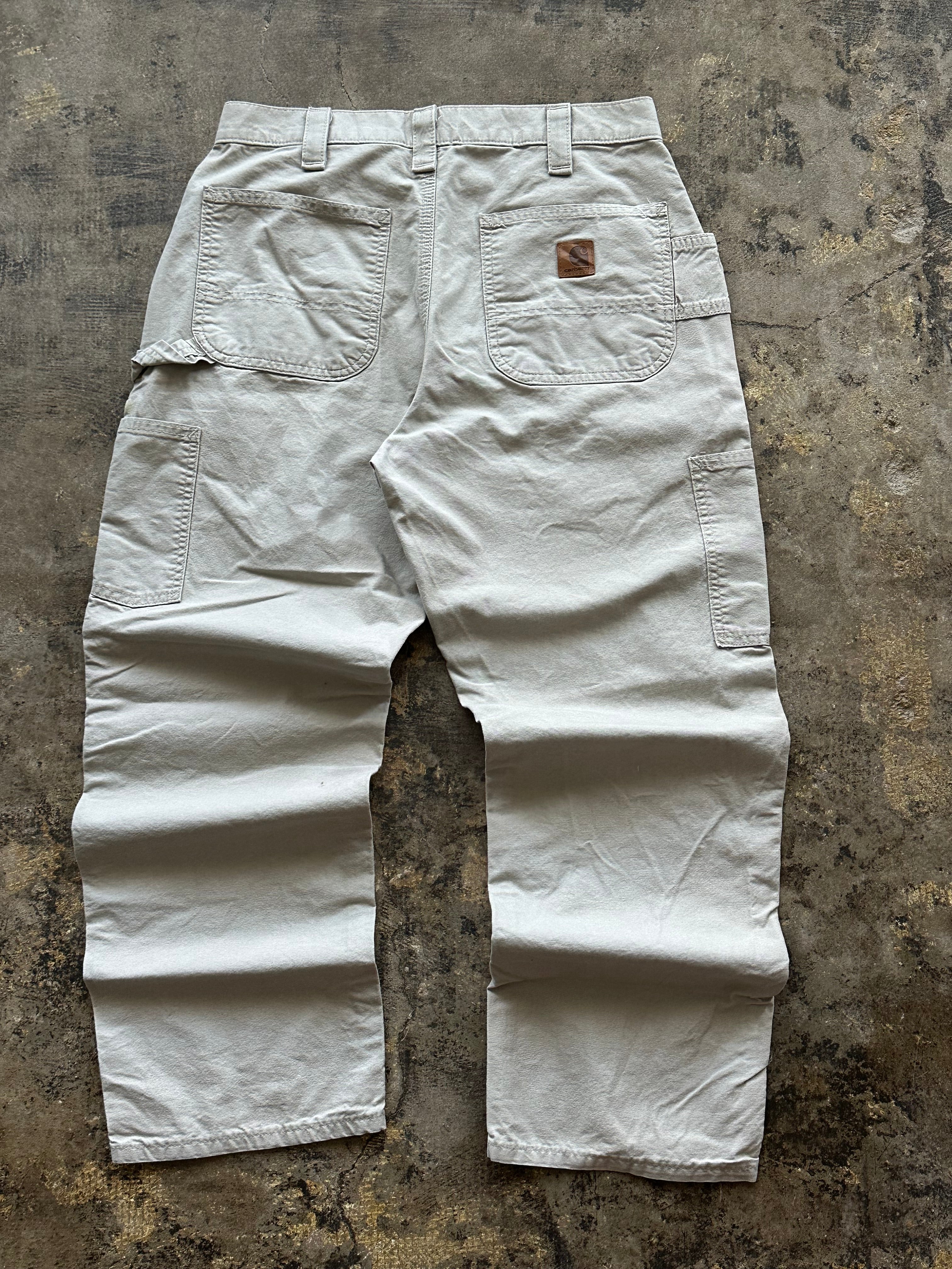 32x30 - Carhartt Tan Utility Work Pants Loose Original