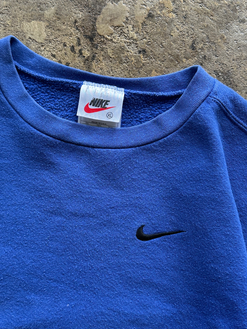 S - Vintage Nike Mini Swoosh Crewneck Sweatshirt – Royal Blue