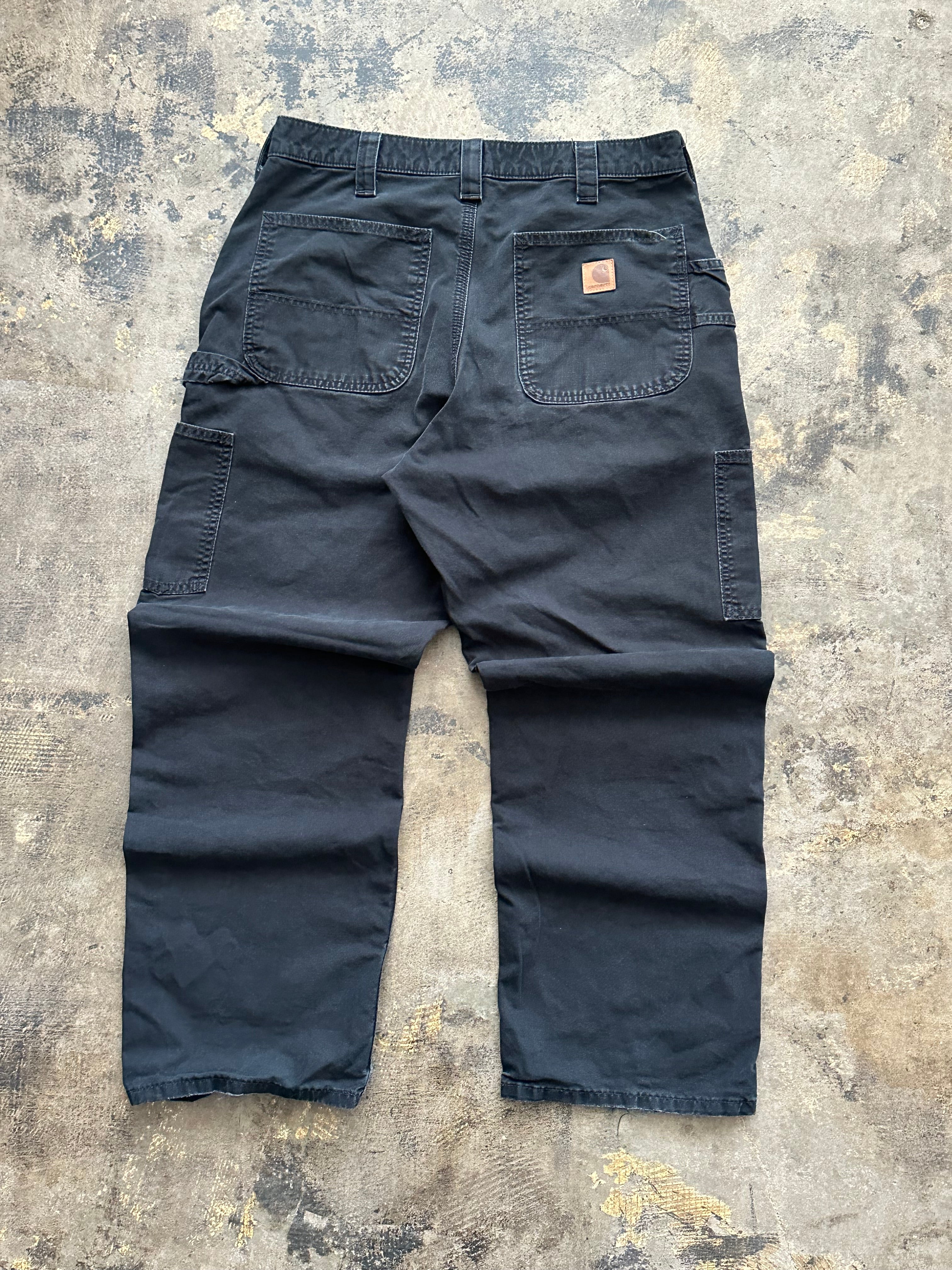 34x30 - Vintage Carhartt B151 Black Work Pants – Loose Fit