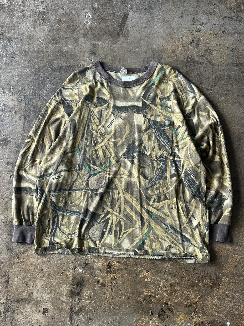 XXL - Vintage Ranger Camo Long Sleeve Pocket Shirt