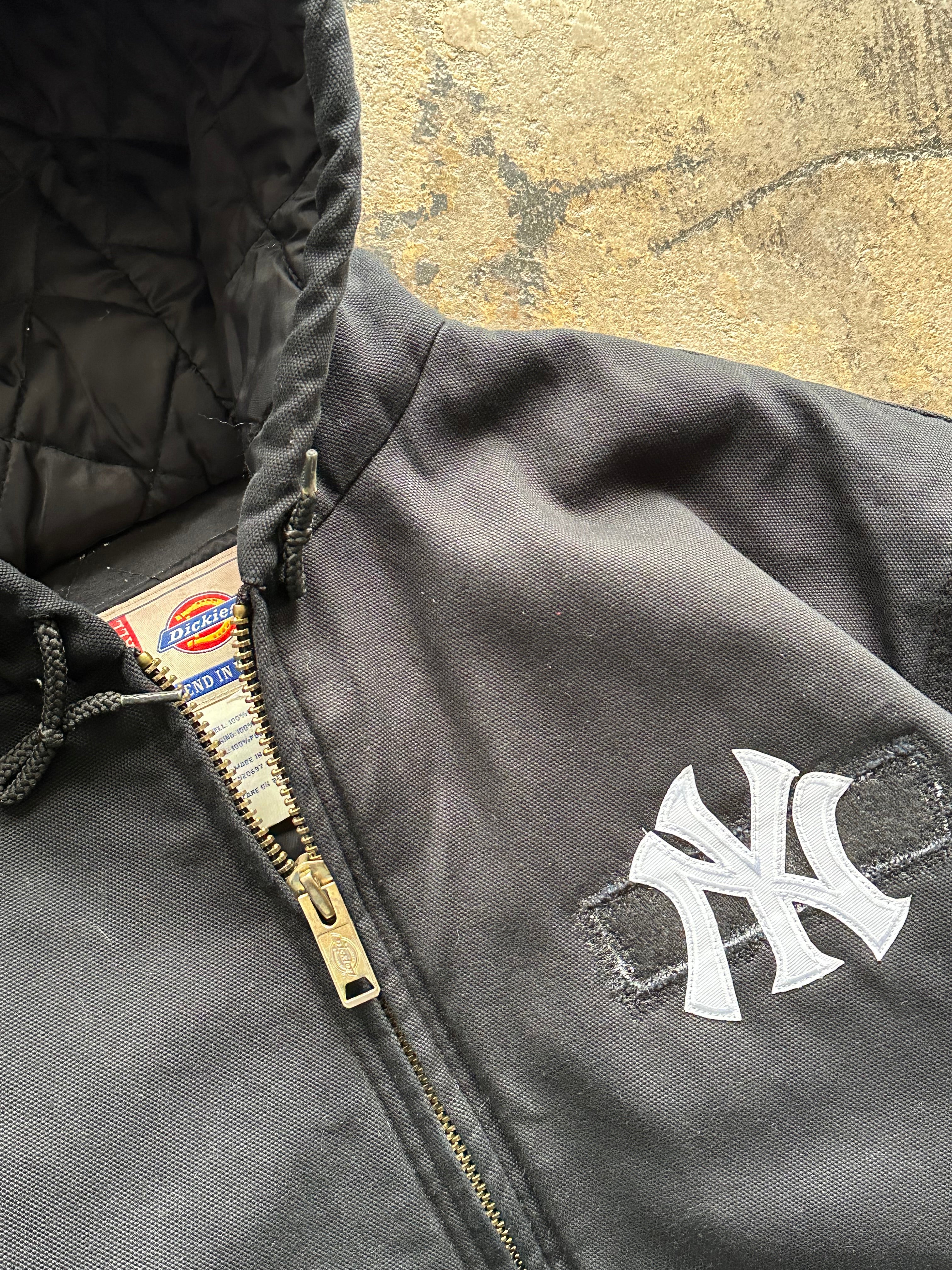 XXLT- Vintage Black Dickies Zip-Up NY Coat