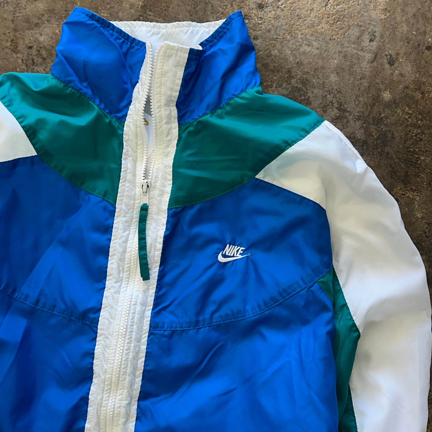 S - light Blue Nike lined windbreaker Zip up