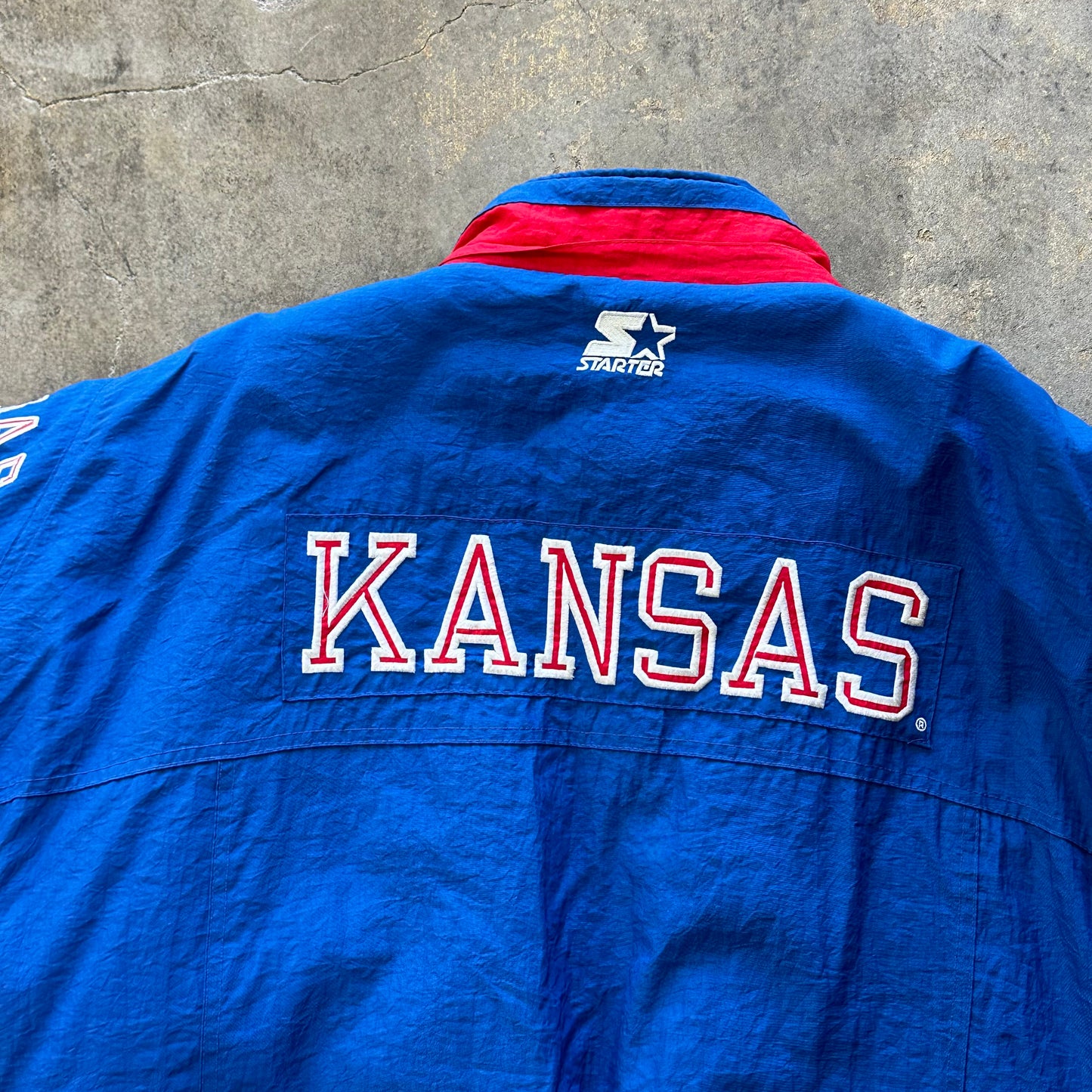 XL - Kansas Jayhawks Starter Puffer Coat