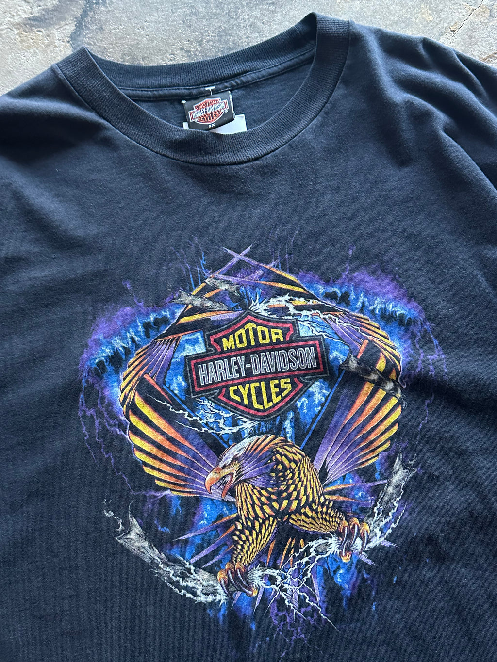 3XL - Vintage Harley-Davidson Dodge City KS Eagle Graphic T-Shirt