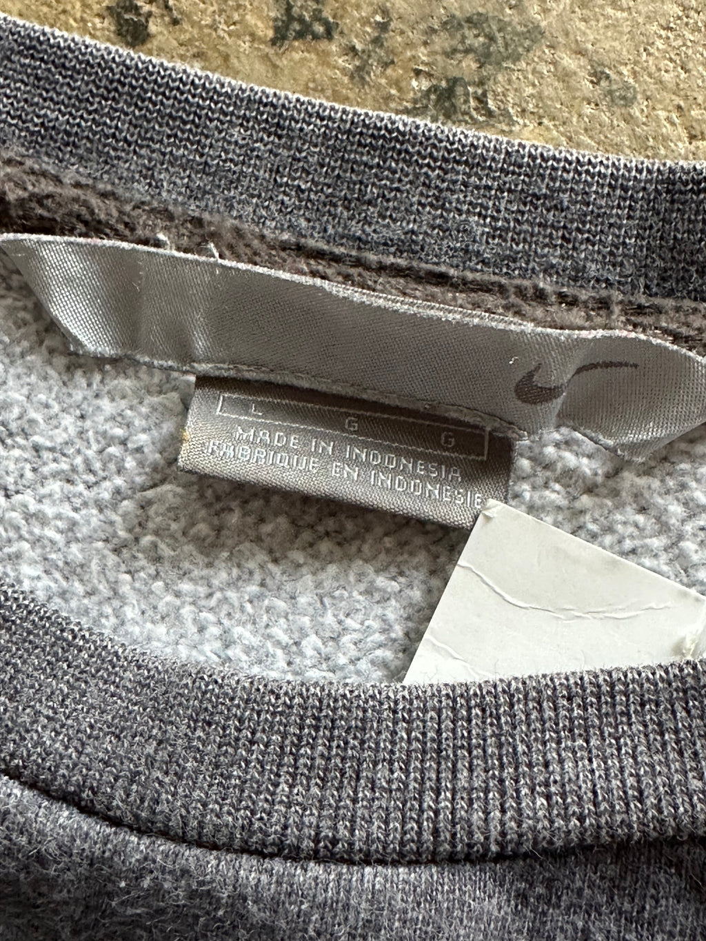 L - Dark Grey Nike Crewneck