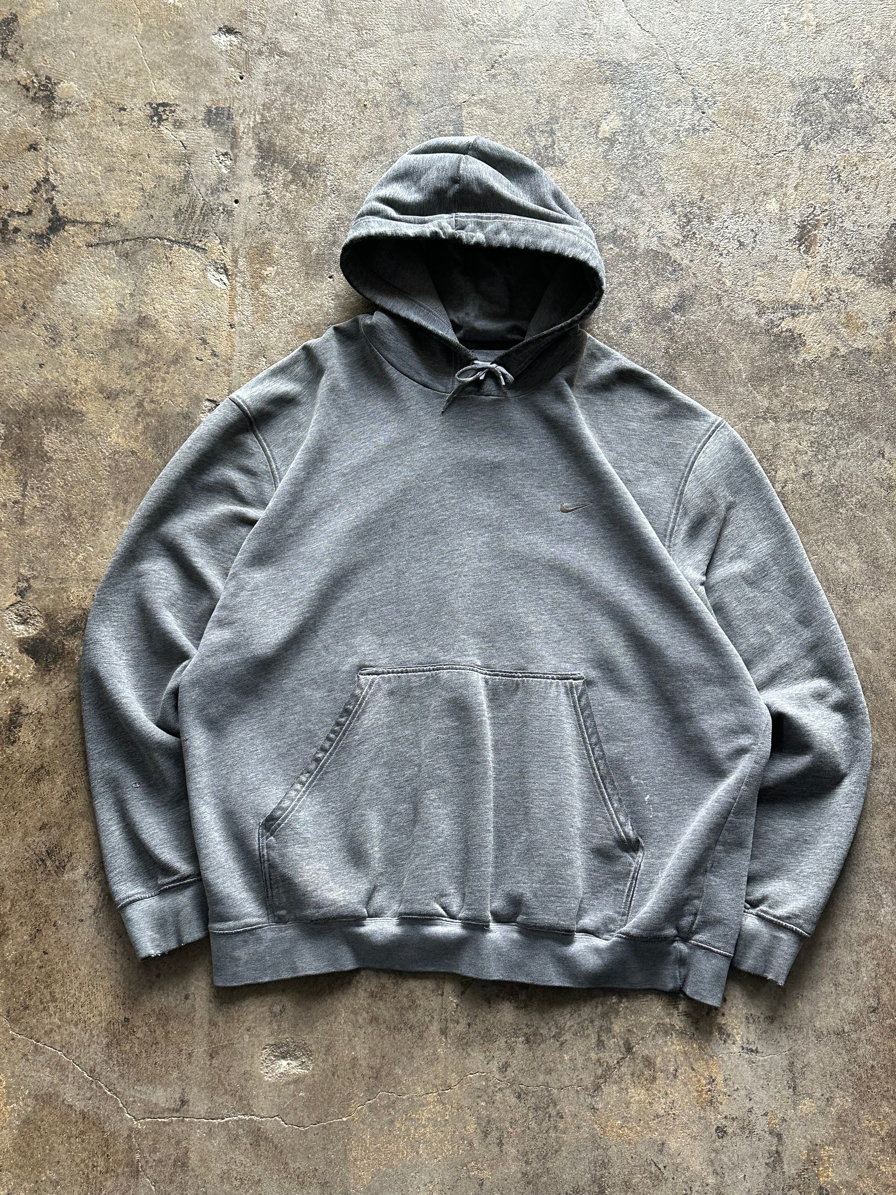 XL - Dark Grey Nike distressed Hoodie