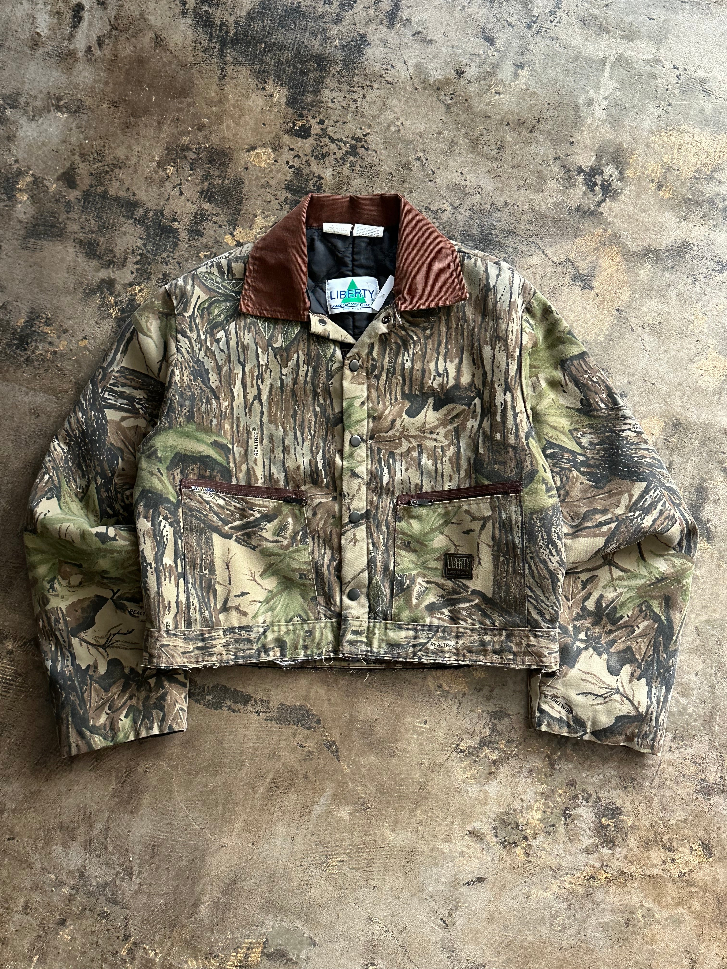 LT - Vintage Liberty Realtree Camo Cropped Workwear Jacket