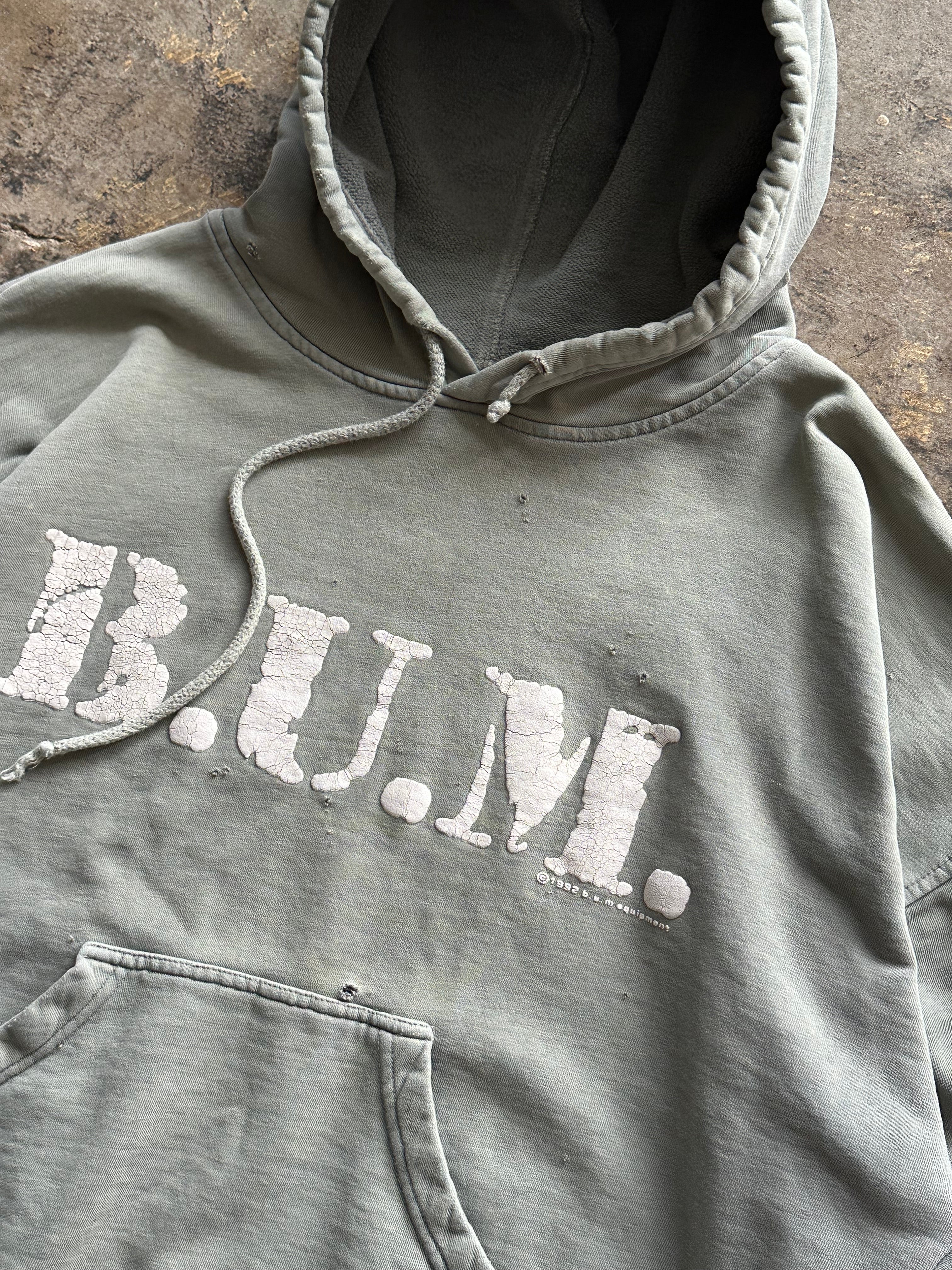 XL - Vintage B.U.M. Equipment Distressed Hoodie