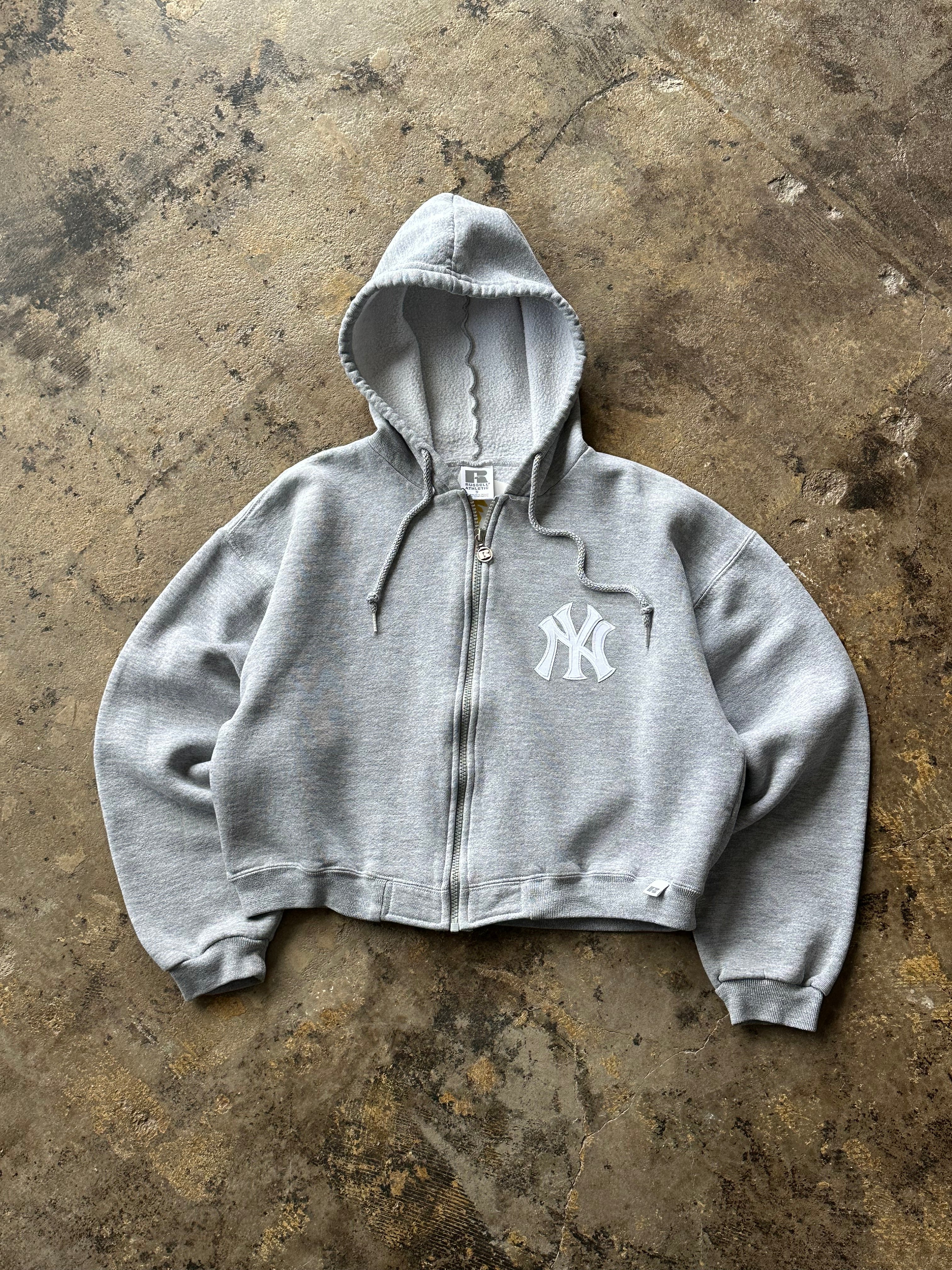 S- Russell NY cropped Zip Hoodie