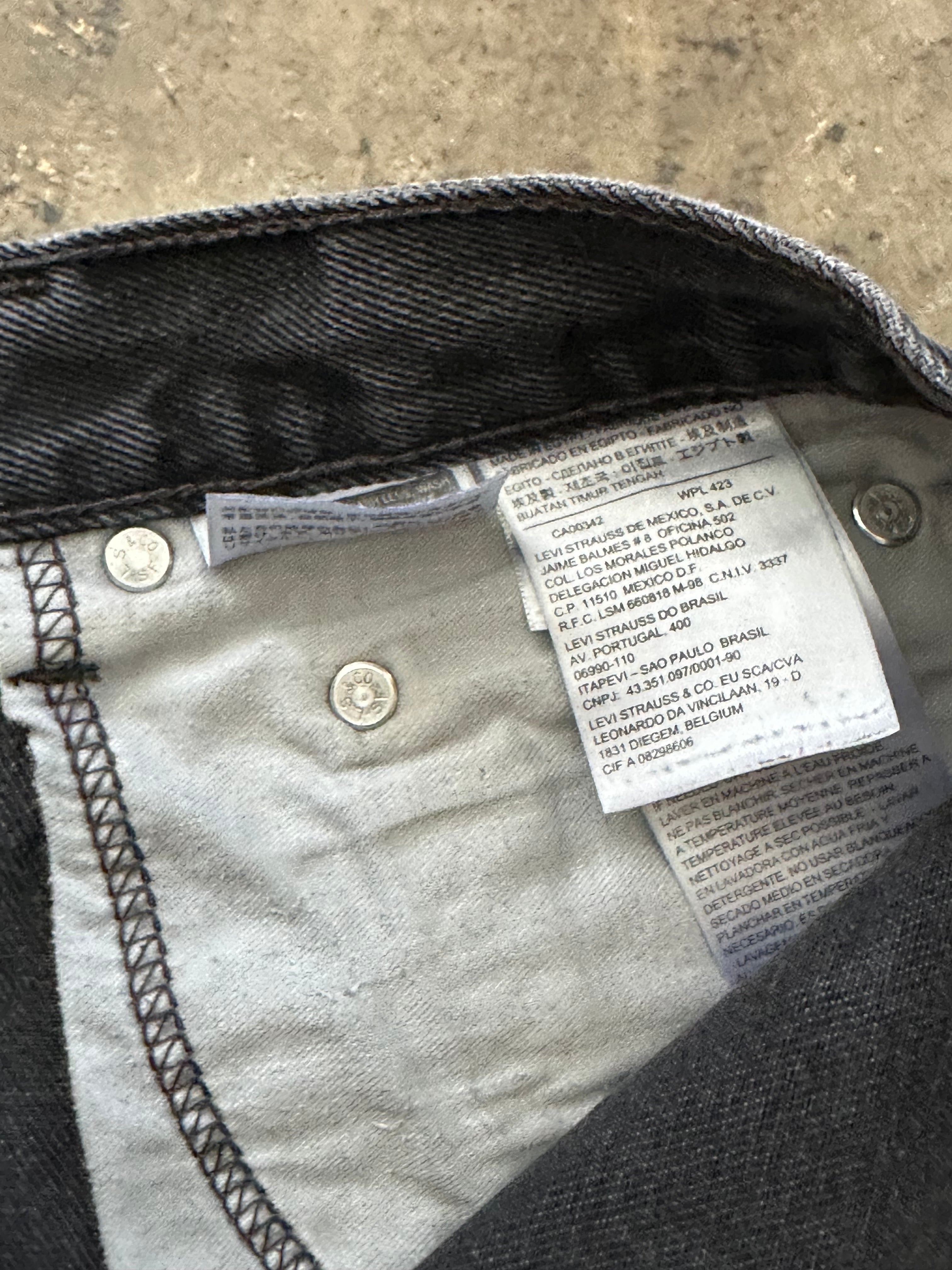 32x34 - 550 Levi’s Black Denim Jeans