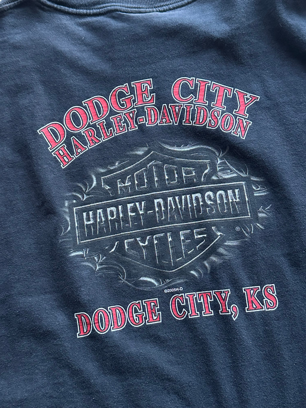 3XL - Vintage Harley-Davidson Dodge City KS Eagle Graphic T-Shirt