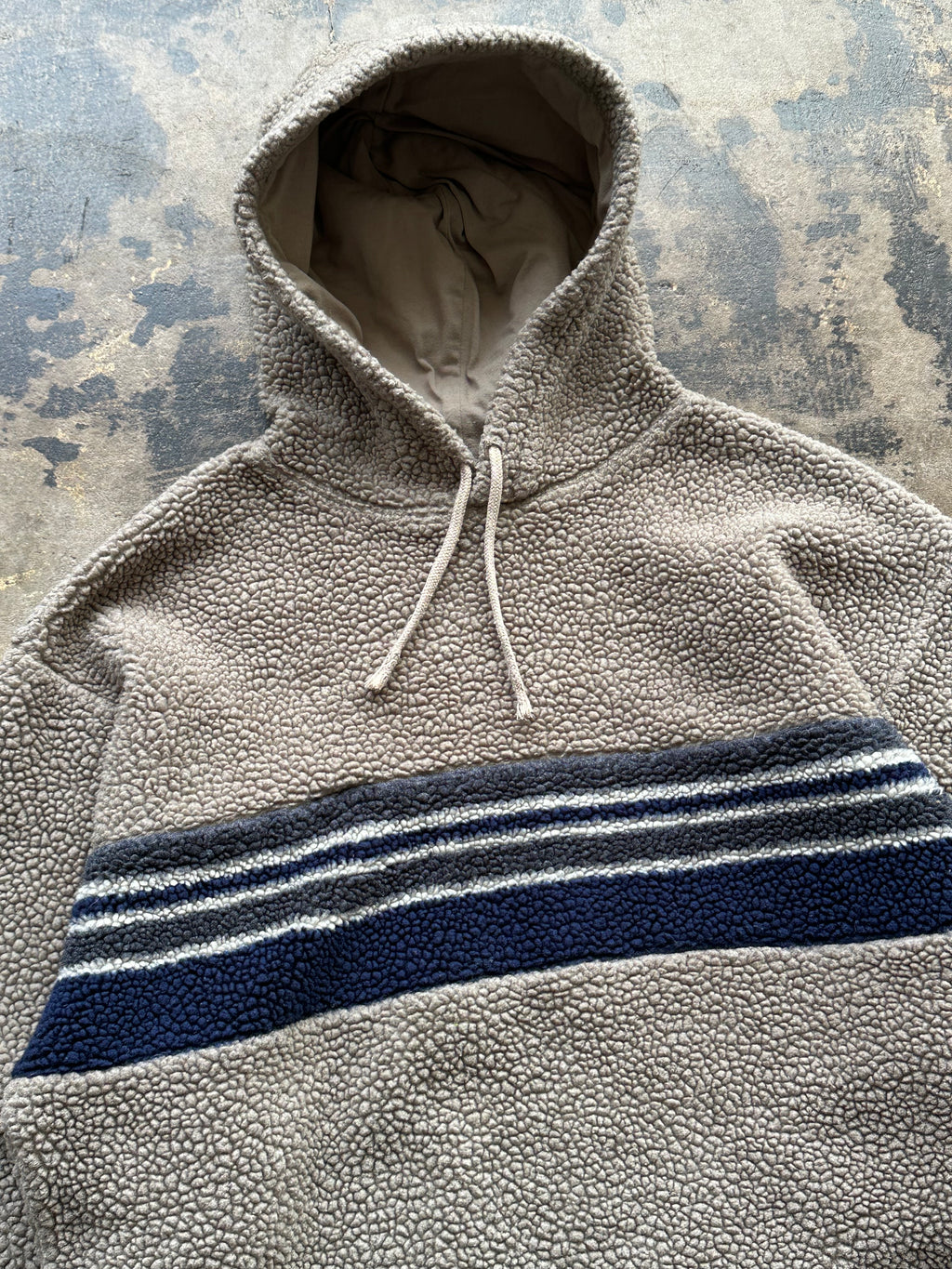 XXL - Vintage GAP Sherpa Stripe Hoodie