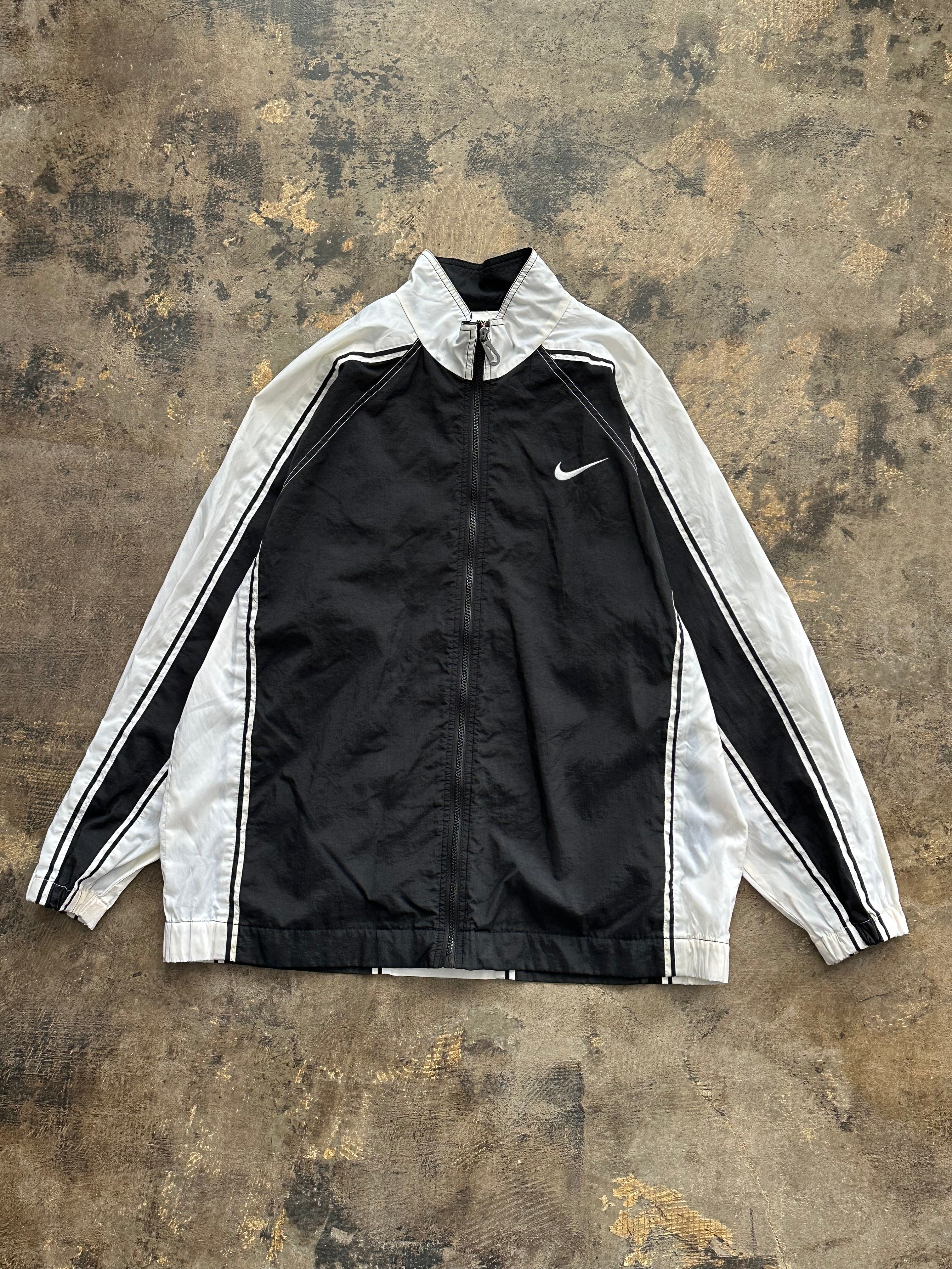 XL - Nike Black & White Track Jacket – Windbreaker (Women’s)