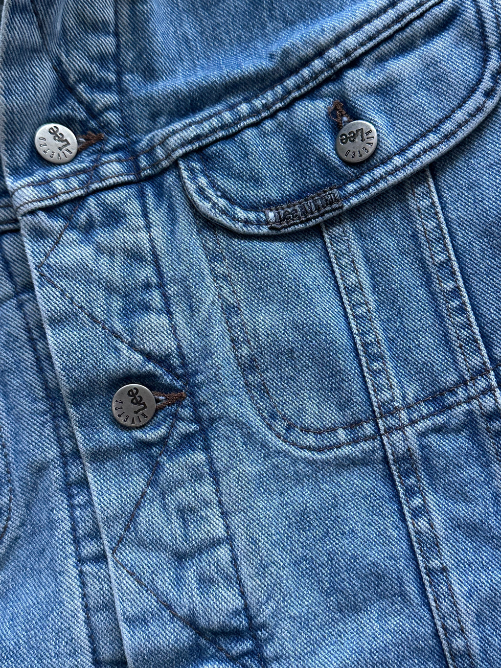 L - Vintage Lee Riveted Denim Jacket