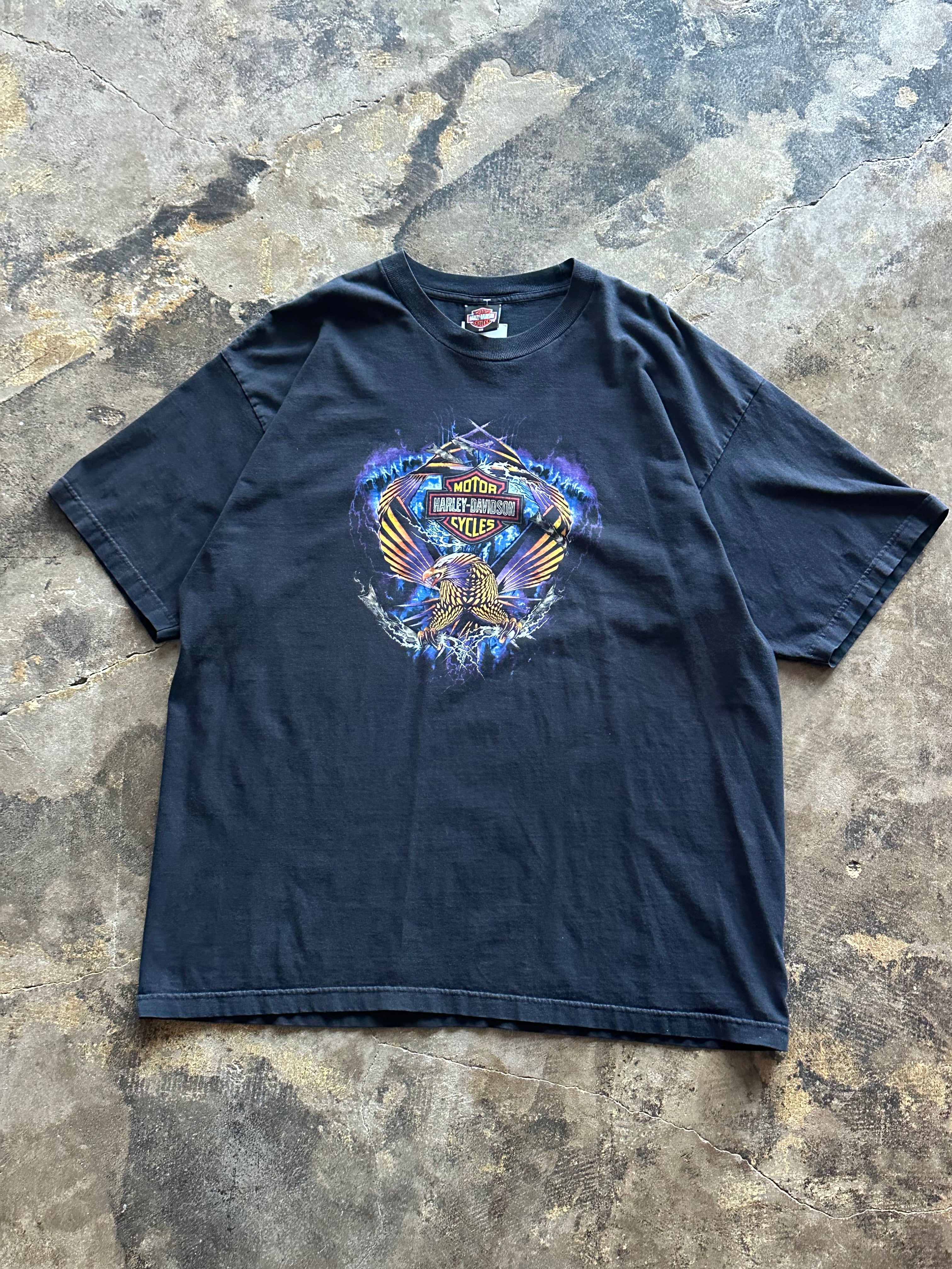 3XL - Vintage Harley-Davidson Dodge City KS Eagle Graphic T-Shirt