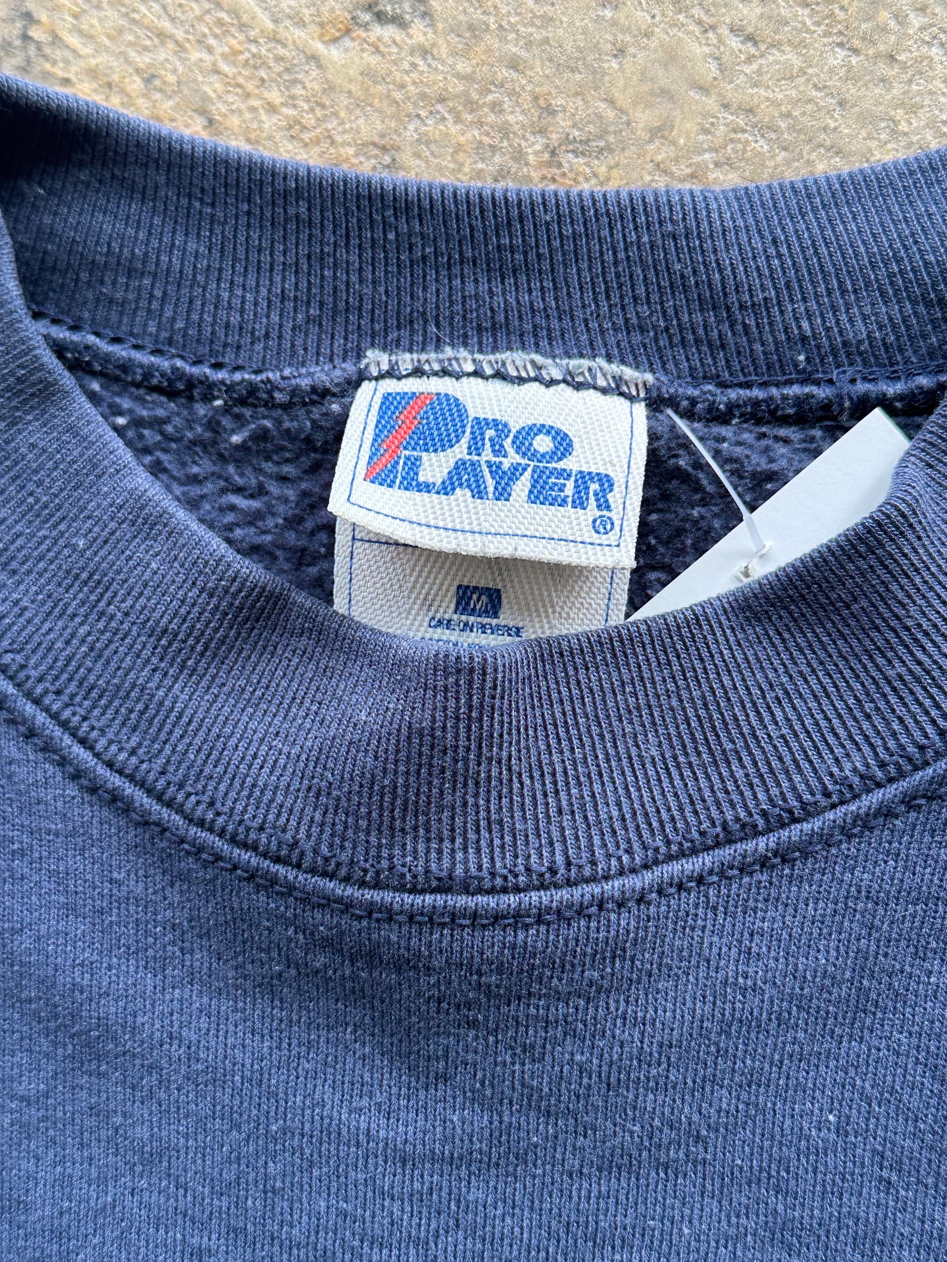 M - Vintage Dallas Cowboys Crewneck Sweatshirt – Navy Pro Player