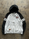 L - Harley-Davidson Black & Gray Zip-Up Hoodie