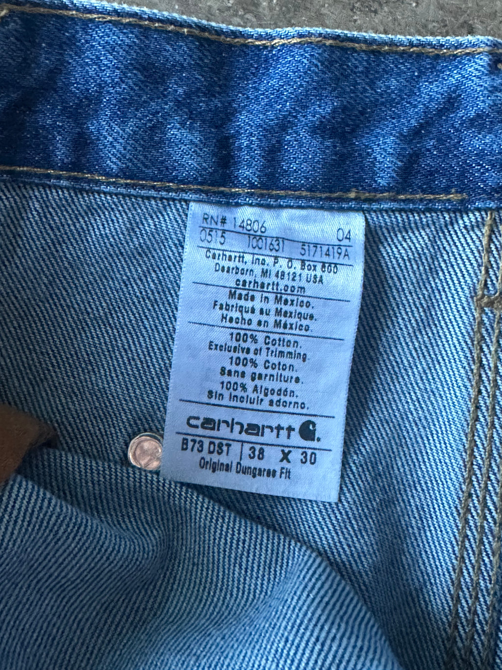 38x30 - Carhartt Denim Double-Knee