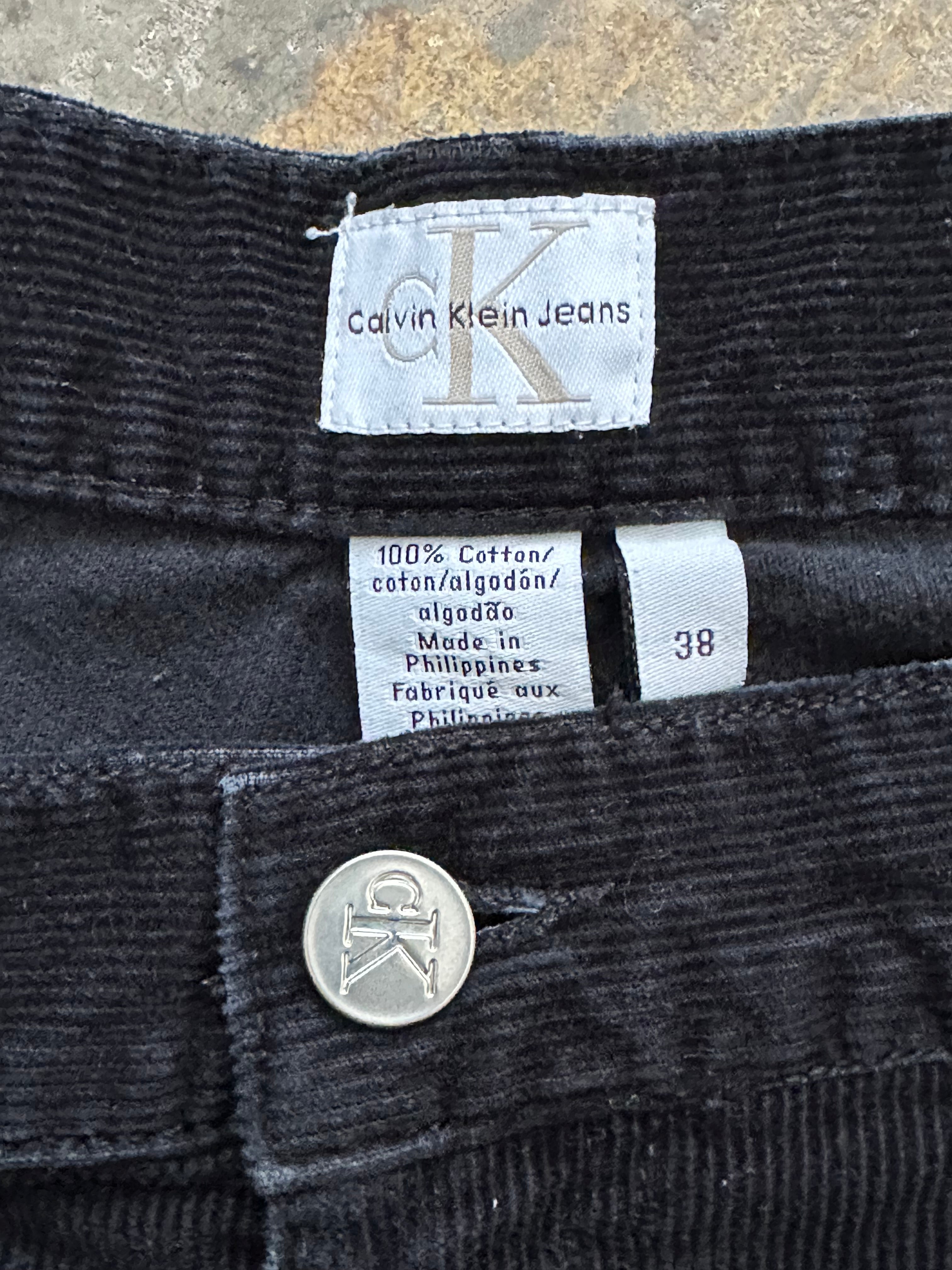 38x32 - Vintage Calvin Klein Black Corduroy Work Pants