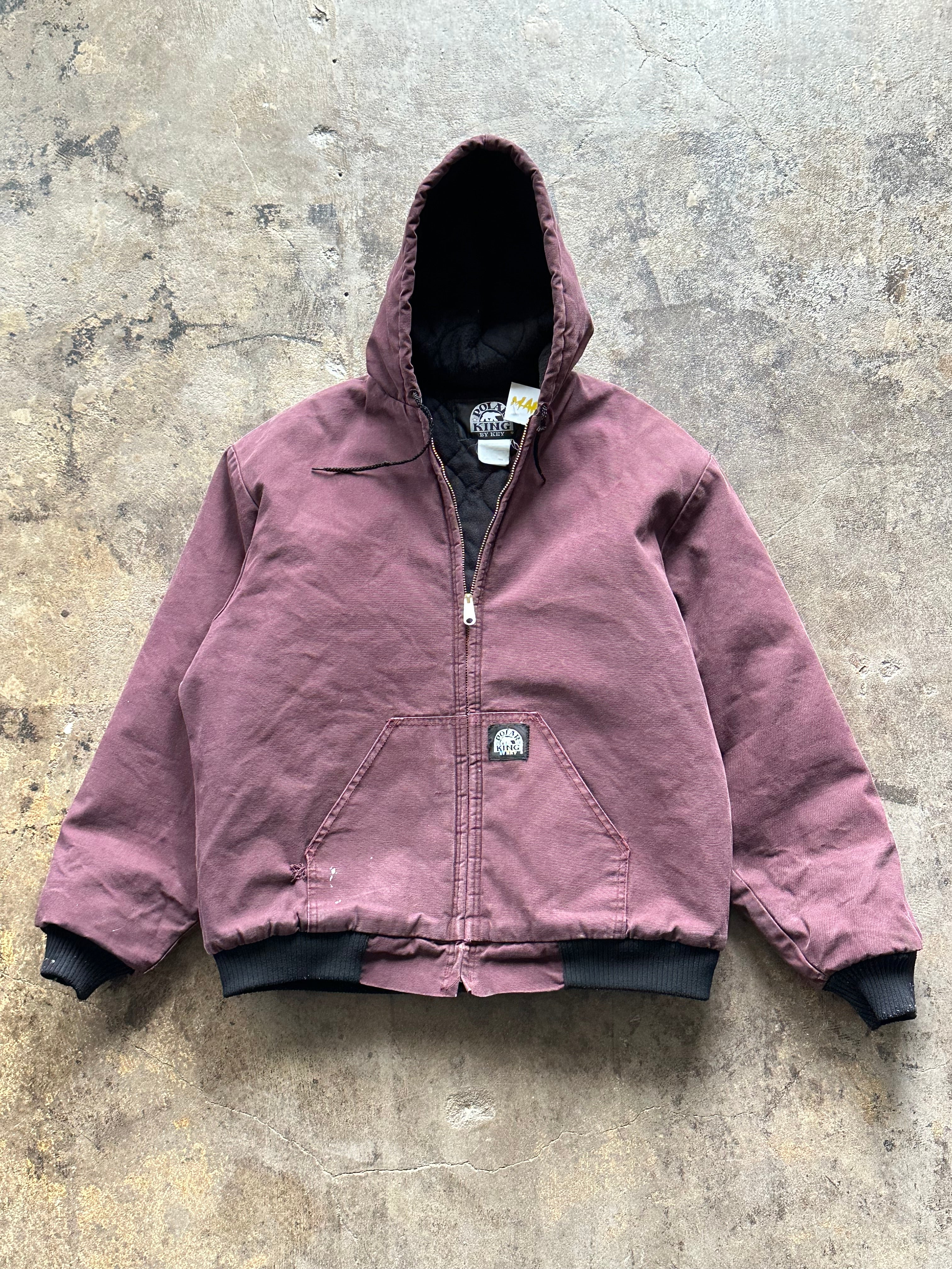 L - Polar King Duck Canvas Work Jacket – Burgundy