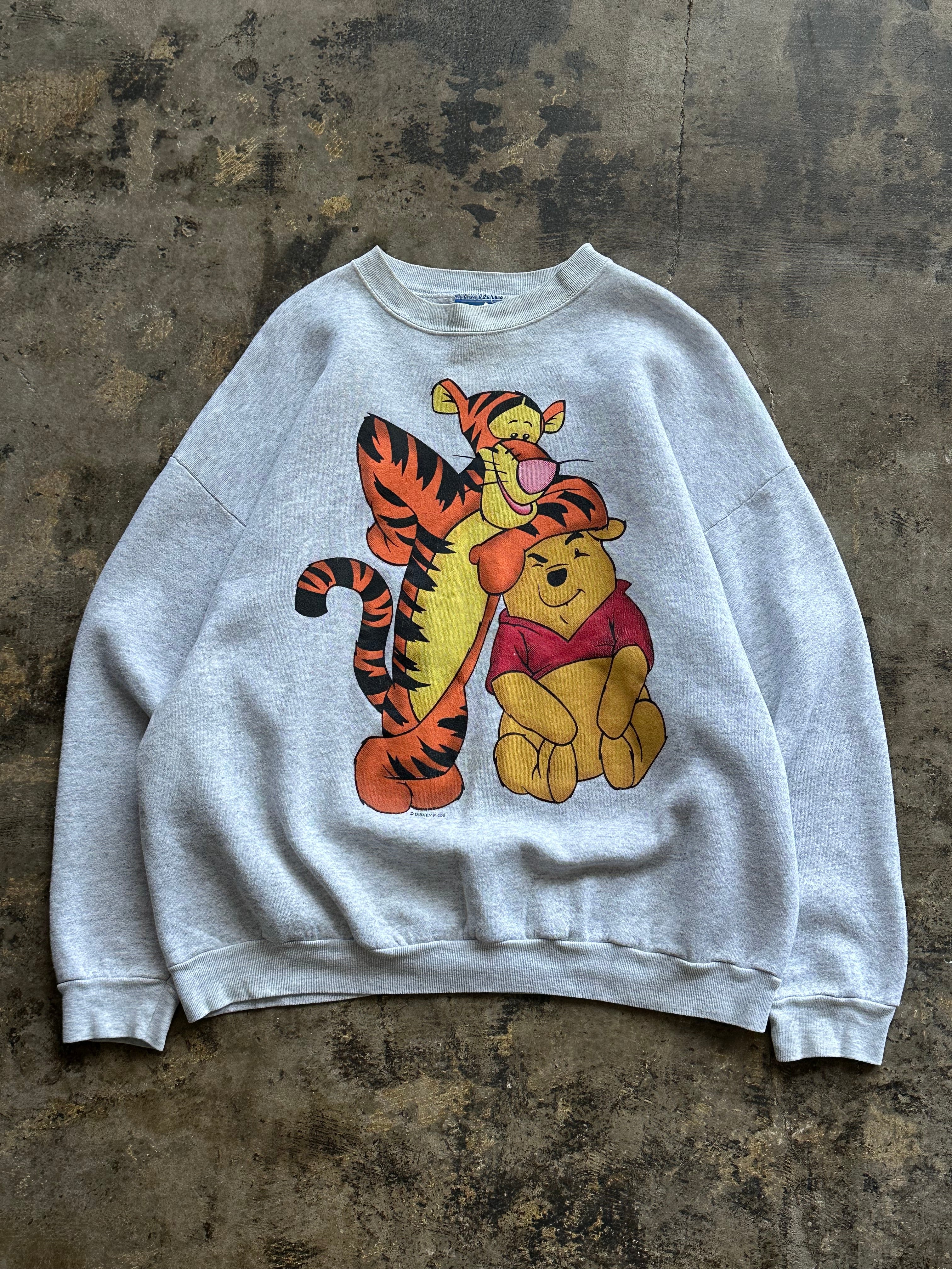 XL - Vintage Pooh & Tigger Graphic Crewneck -Made in USA