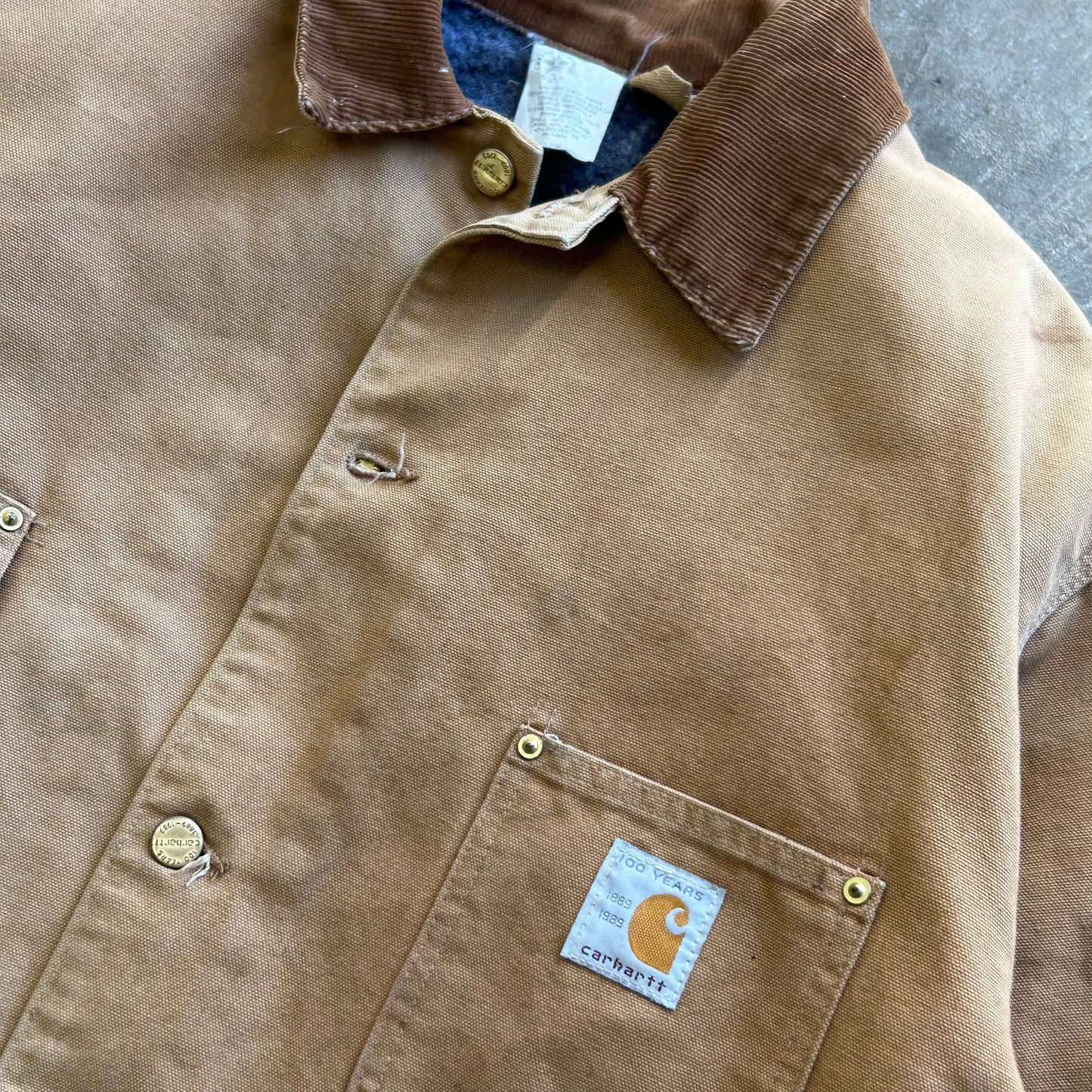 L - Carhartt Flannel Lined Chore Coat