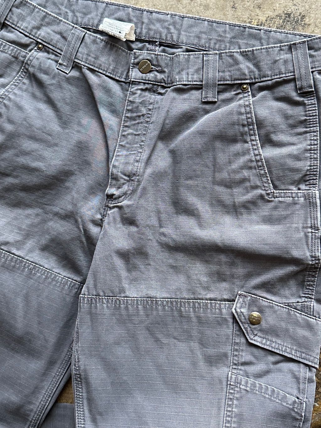 38x30 - Carhartt Grey Utility Cargo Workwear Pants