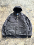 LT - Walls Workwear Hooded Jacket – Black Faded Canvas