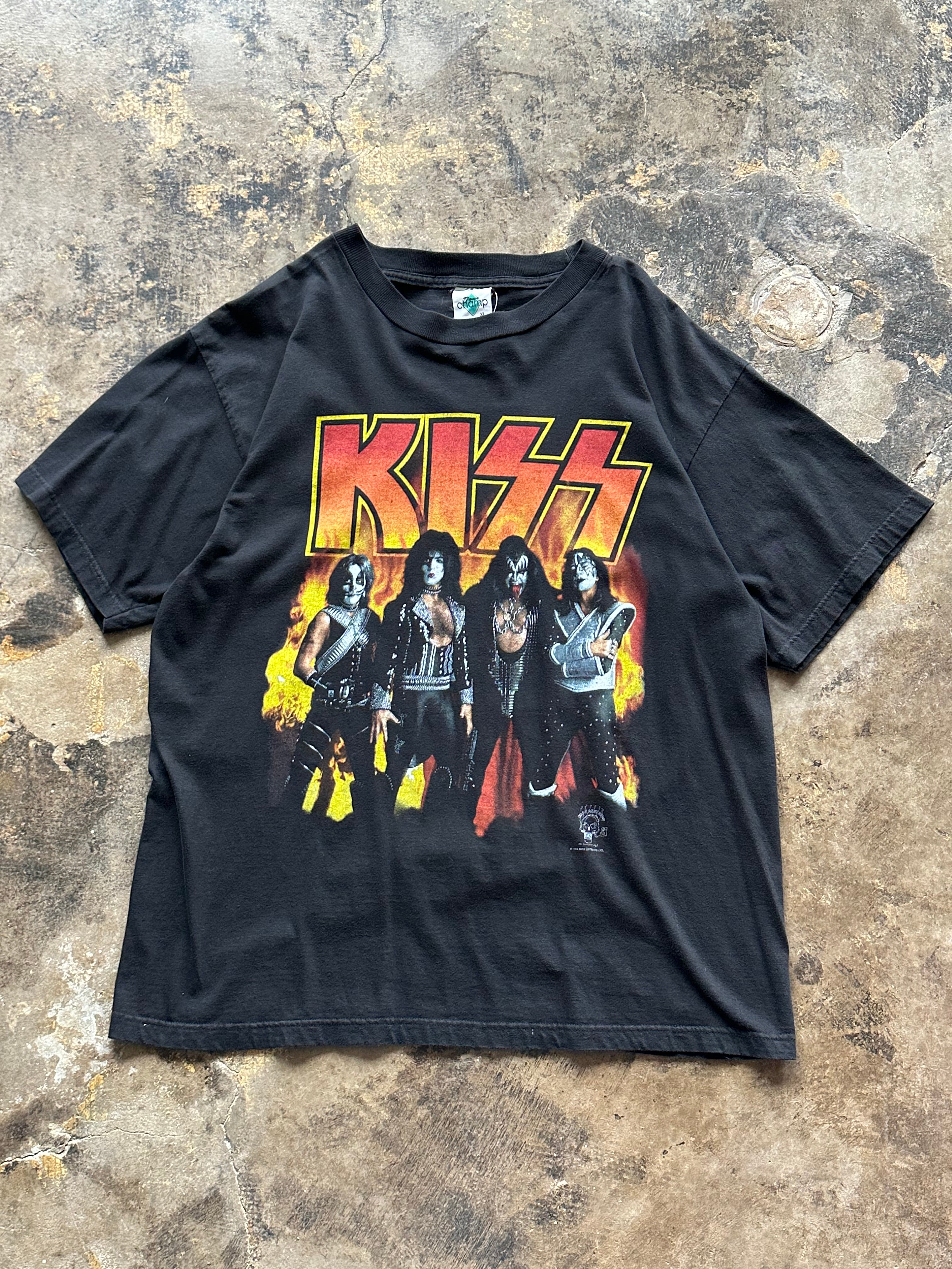 XL - KISS “Alive! Worldwide ‘96–’97” Vintage Band T-Shirt – Black