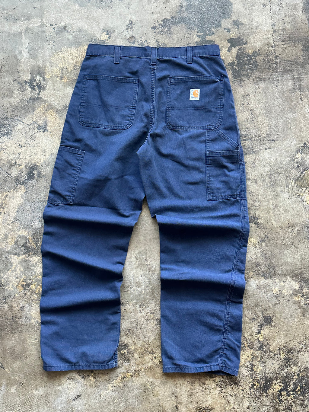 32x32 - Carhartt Navy Blue Dungaree Work Pants