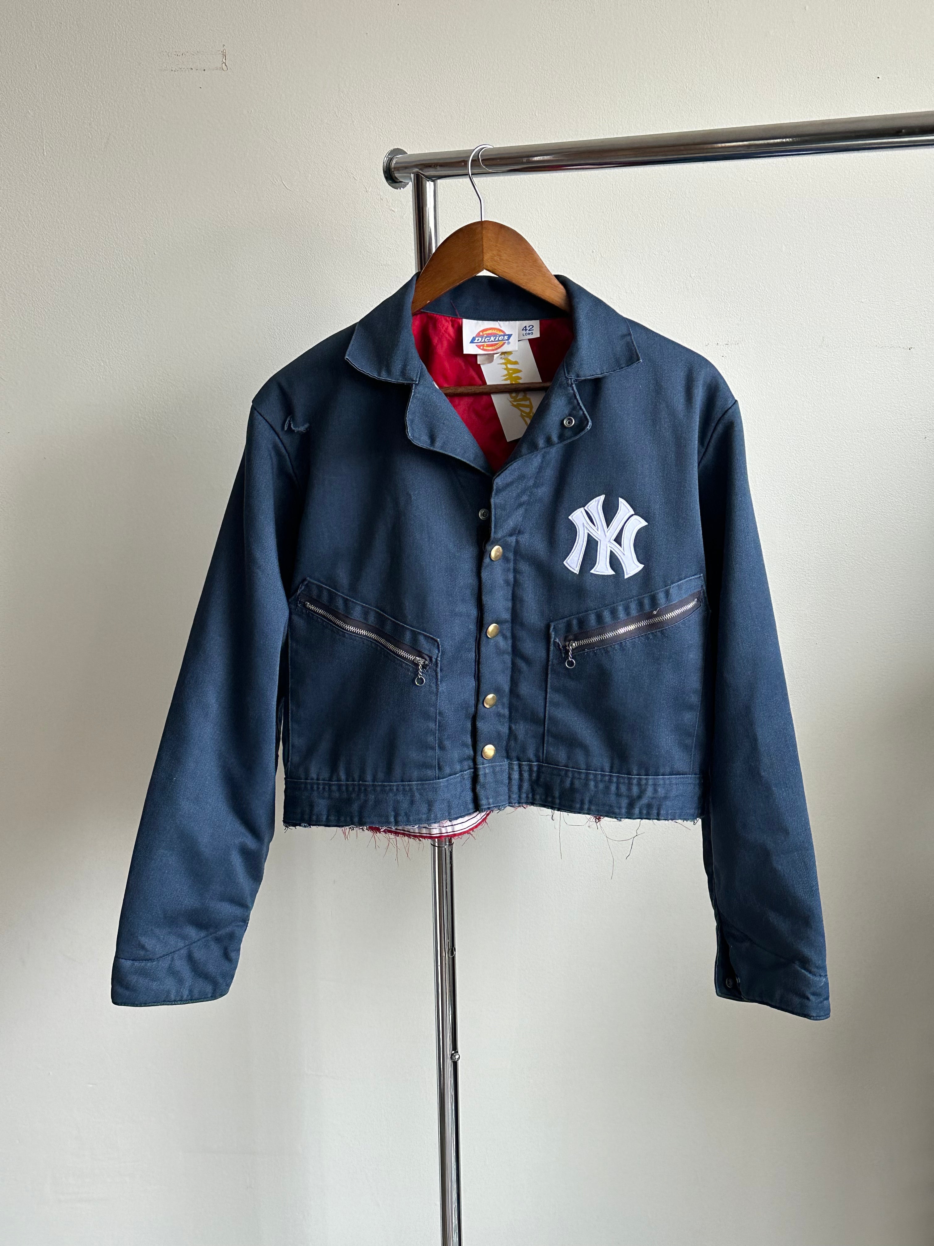 Custom Cropped Dickies NY Work Jacket – Navy (Size 42)