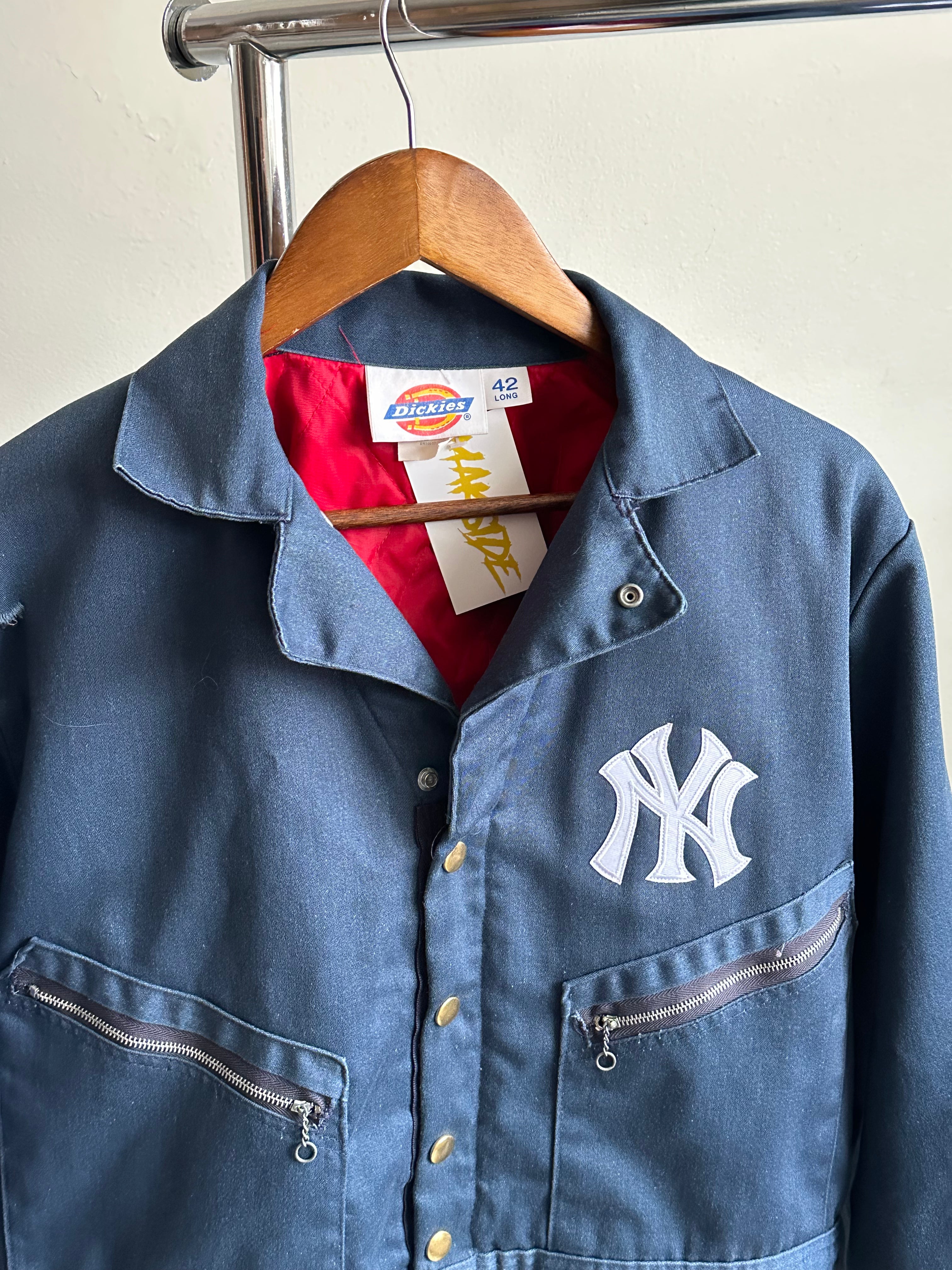 Custom Cropped Dickies NY Work Jacket – Navy (Size 42)